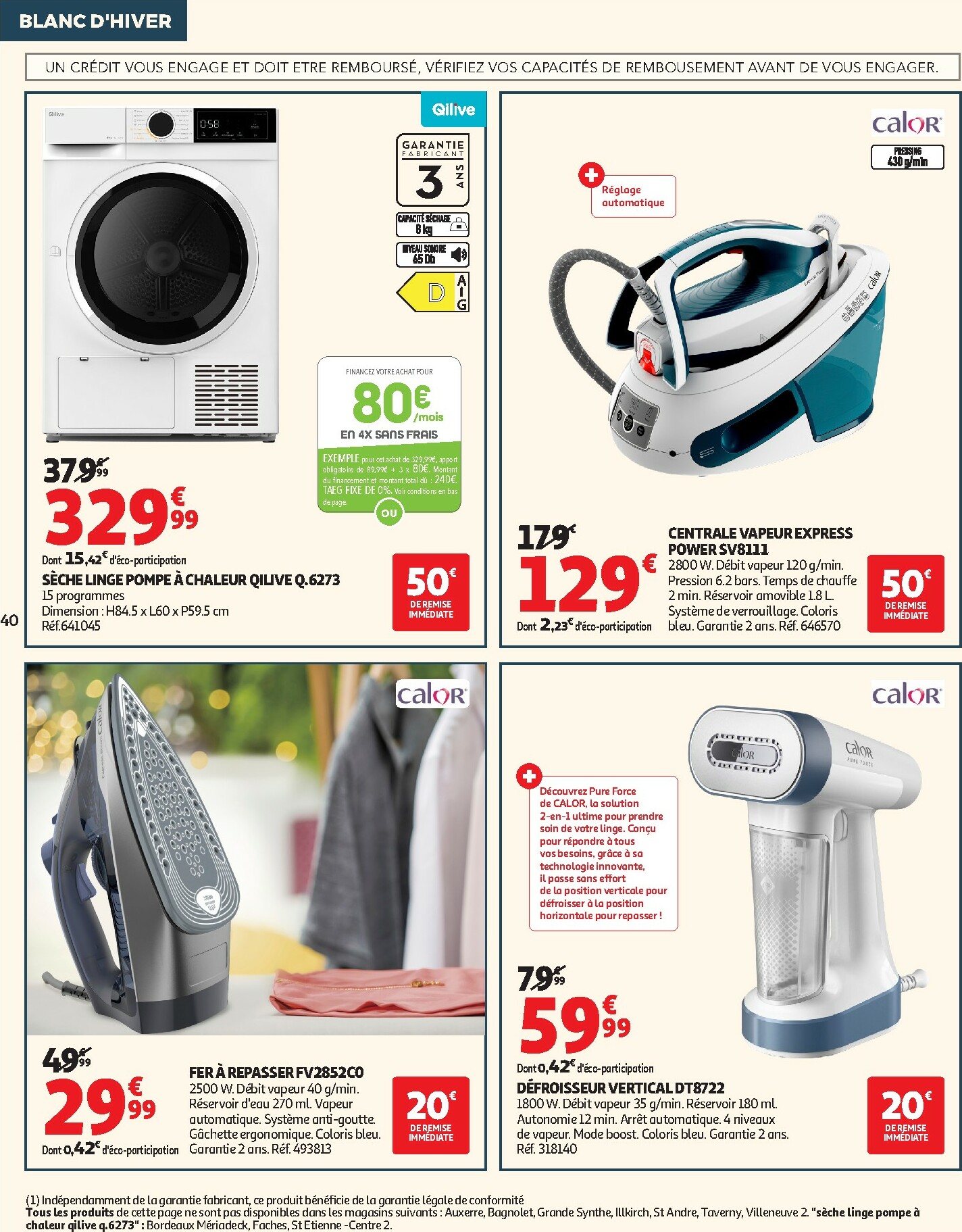 auchan - De Auchan - Blanc d'hiver folder geldig vanaf 26/12 t/m 06/01 - page: 40
