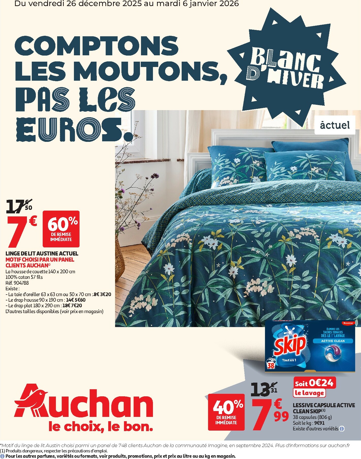 auchan - De Auchan - Blanc d'hiver folder geldig vanaf 26/12 t/m 06/01