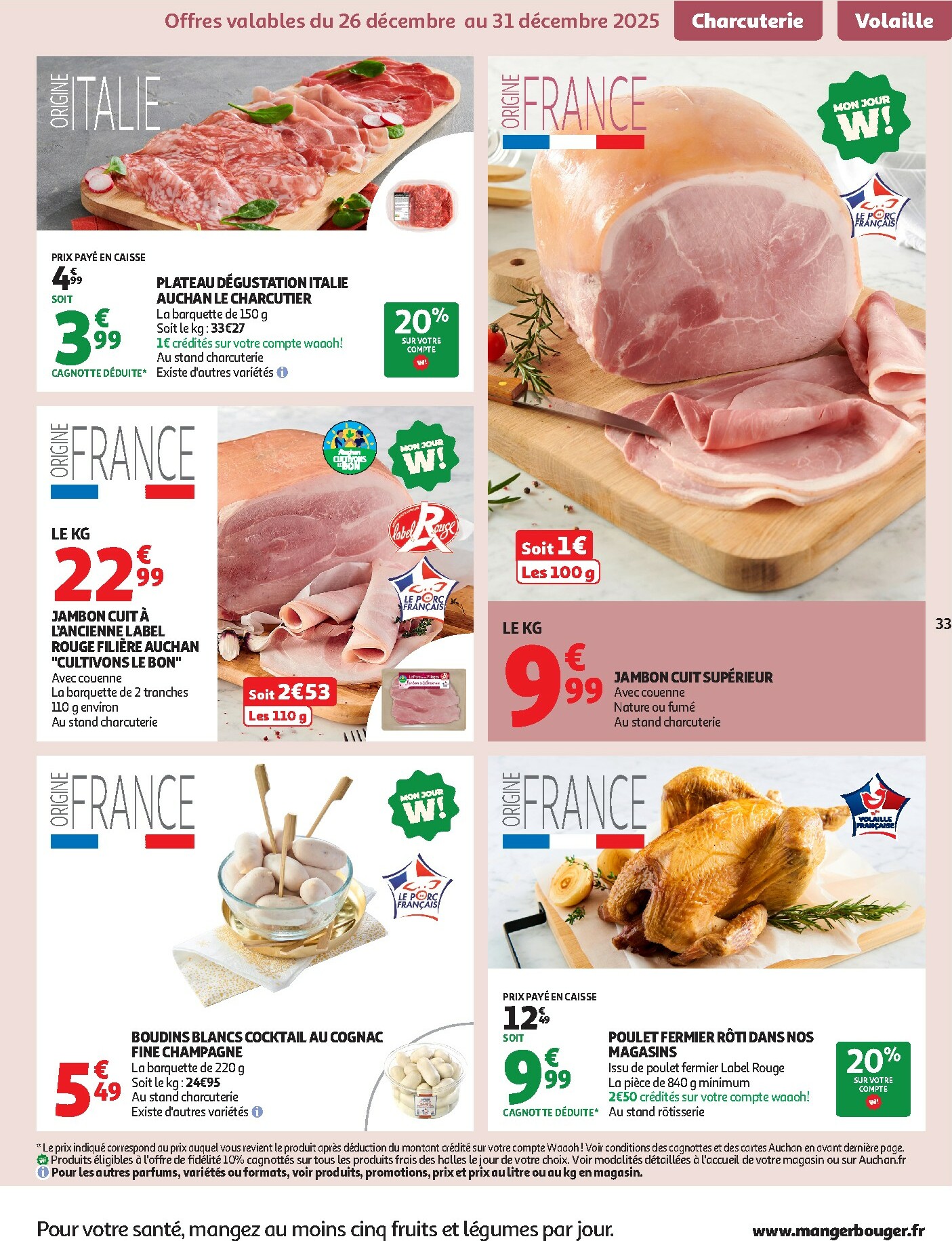 auchan - De Auchan - Tout pour le réveillon folder geldig vanaf 26/12 t/m 04/01 - page: 33