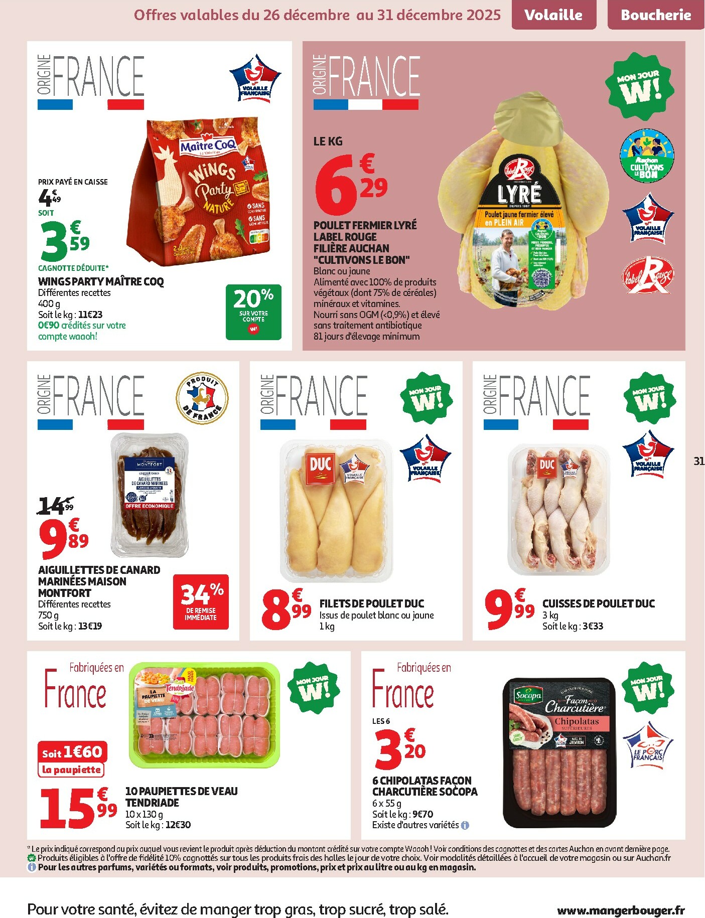 auchan - De Auchan - Tout pour le réveillon folder geldig vanaf 26/12 t/m 04/01 - page: 31