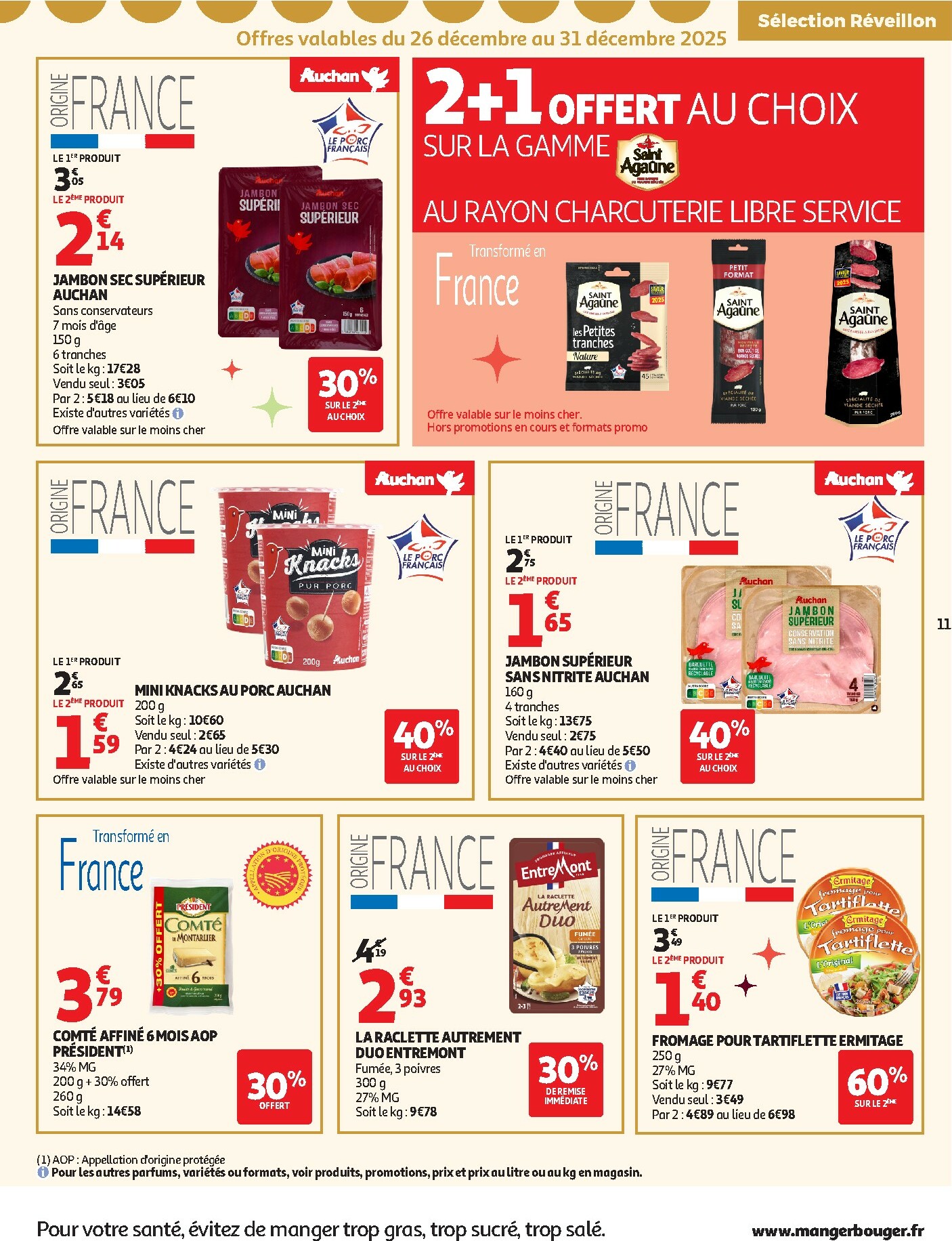 auchan - De Auchan - Tout pour le réveillon folder geldig vanaf 26/12 t/m 04/01 - page: 11
