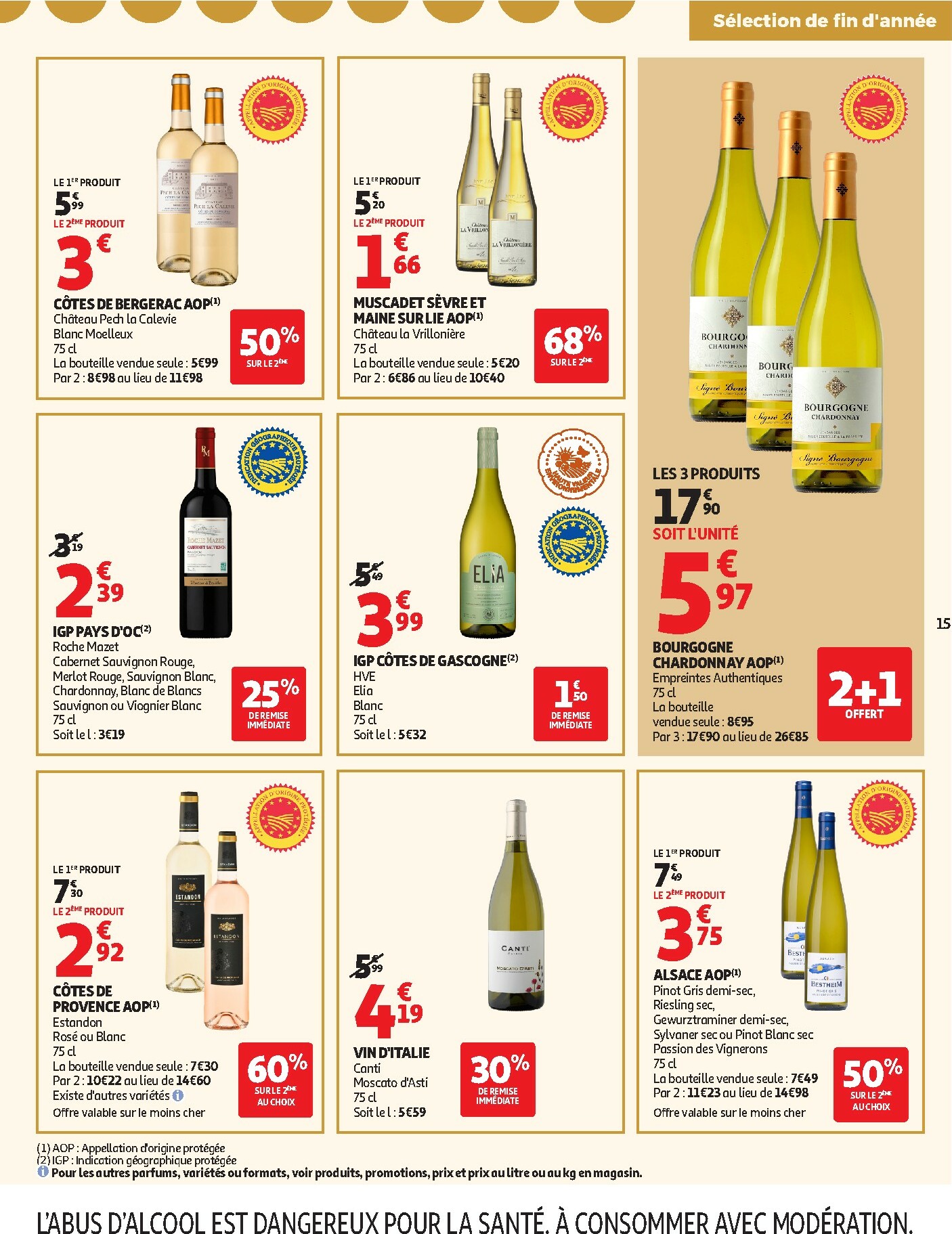 auchan - De Auchan - Tout pour le réveillon folder geldig vanaf 26/12 t/m 04/01 - page: 15