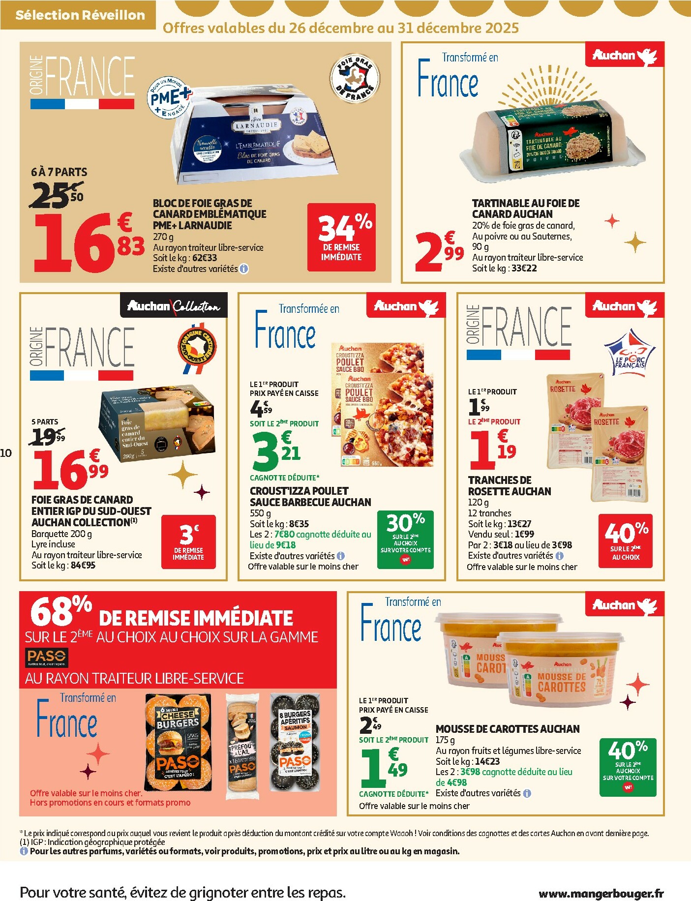 auchan - De Auchan - Tout pour le réveillon folder geldig vanaf 26/12 t/m 04/01 - page: 10