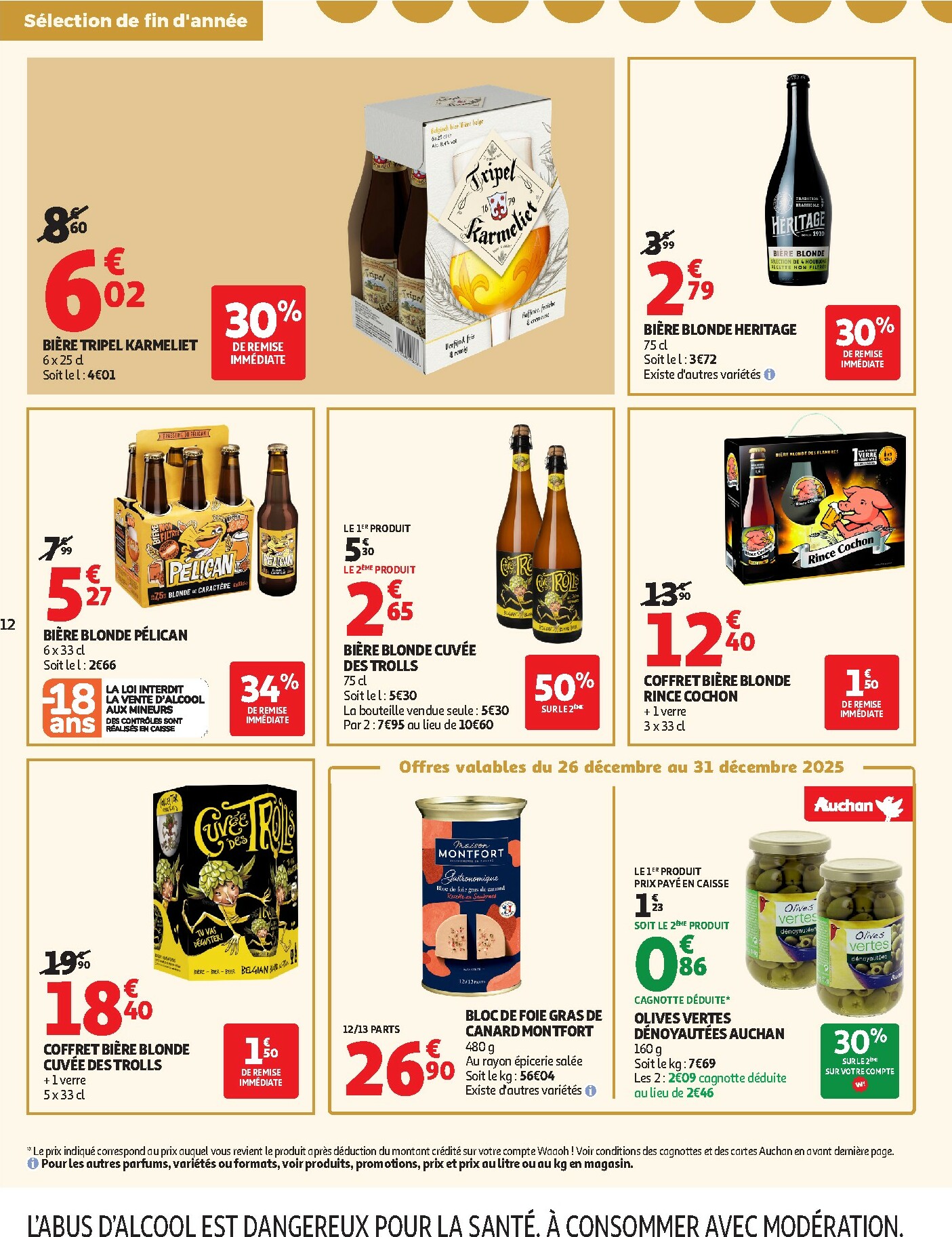 auchan - De Auchan - Tout pour le réveillon folder geldig vanaf 26/12 t/m 04/01 - page: 12
