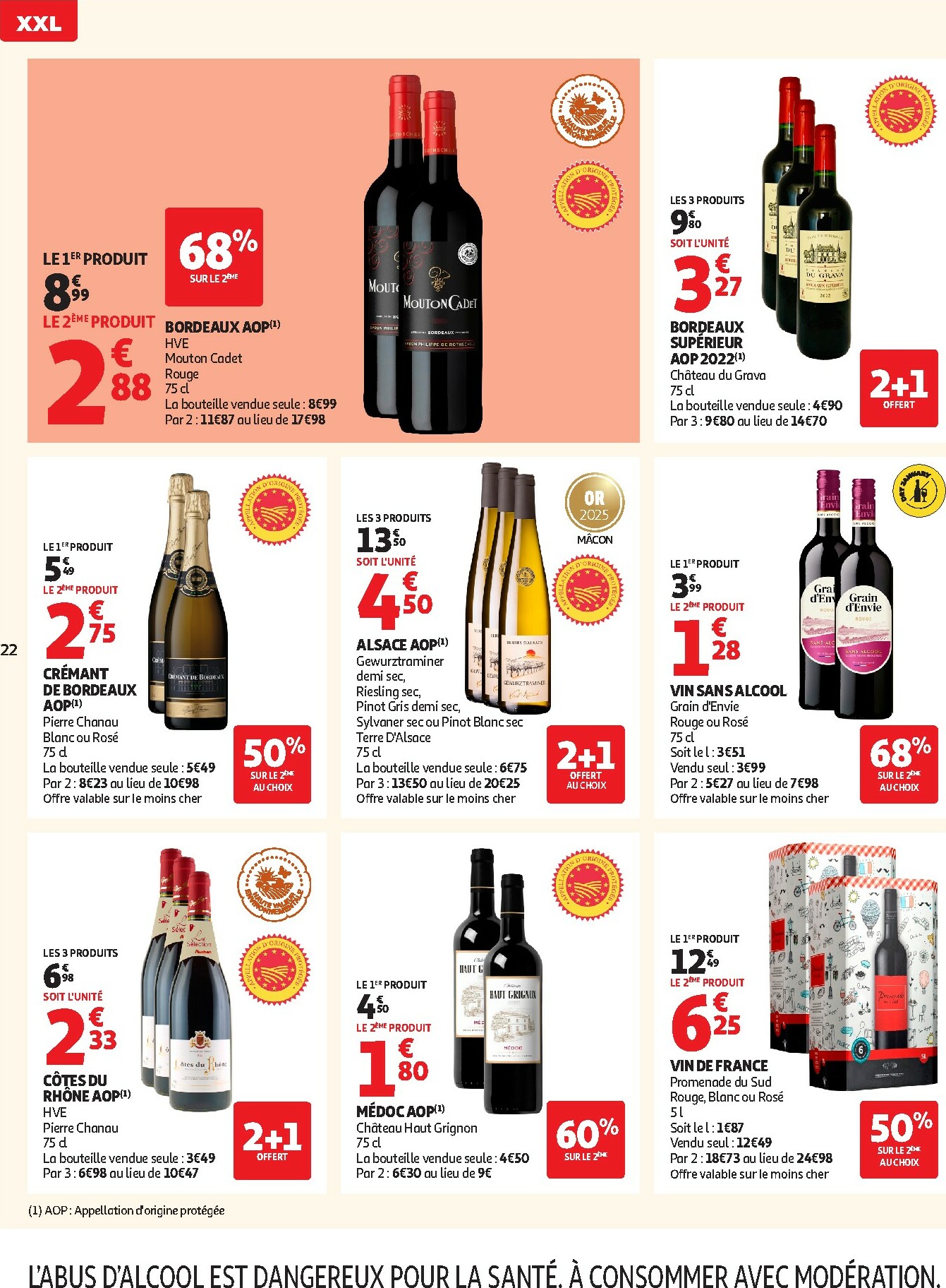 auchan - De Auchan Supermarché - Offres XXL folder geldig vanaf 02/01 t/m 10/01 - page: 22