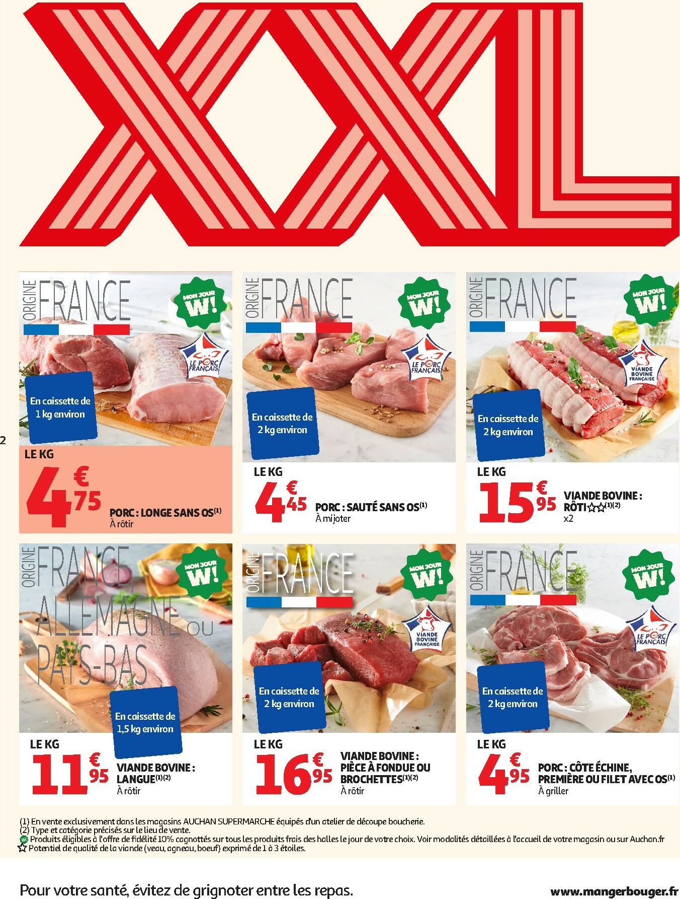 auchan - De Auchan Supermarché - Offres XXL folder geldig vanaf 02/01 t/m 10/01 - page: 2