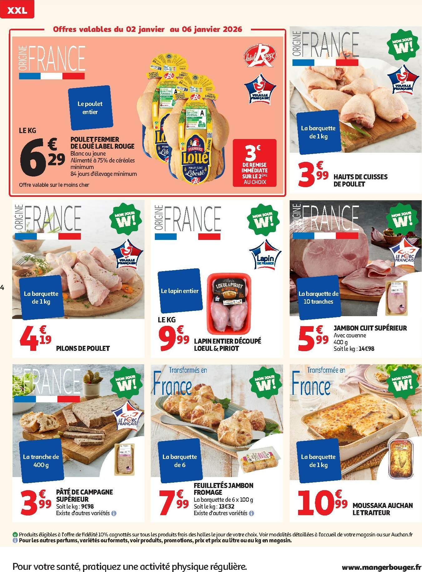 auchan - De Auchan Supermarché - Offres XXL folder geldig vanaf 02/01 t/m 10/01 - page: 4