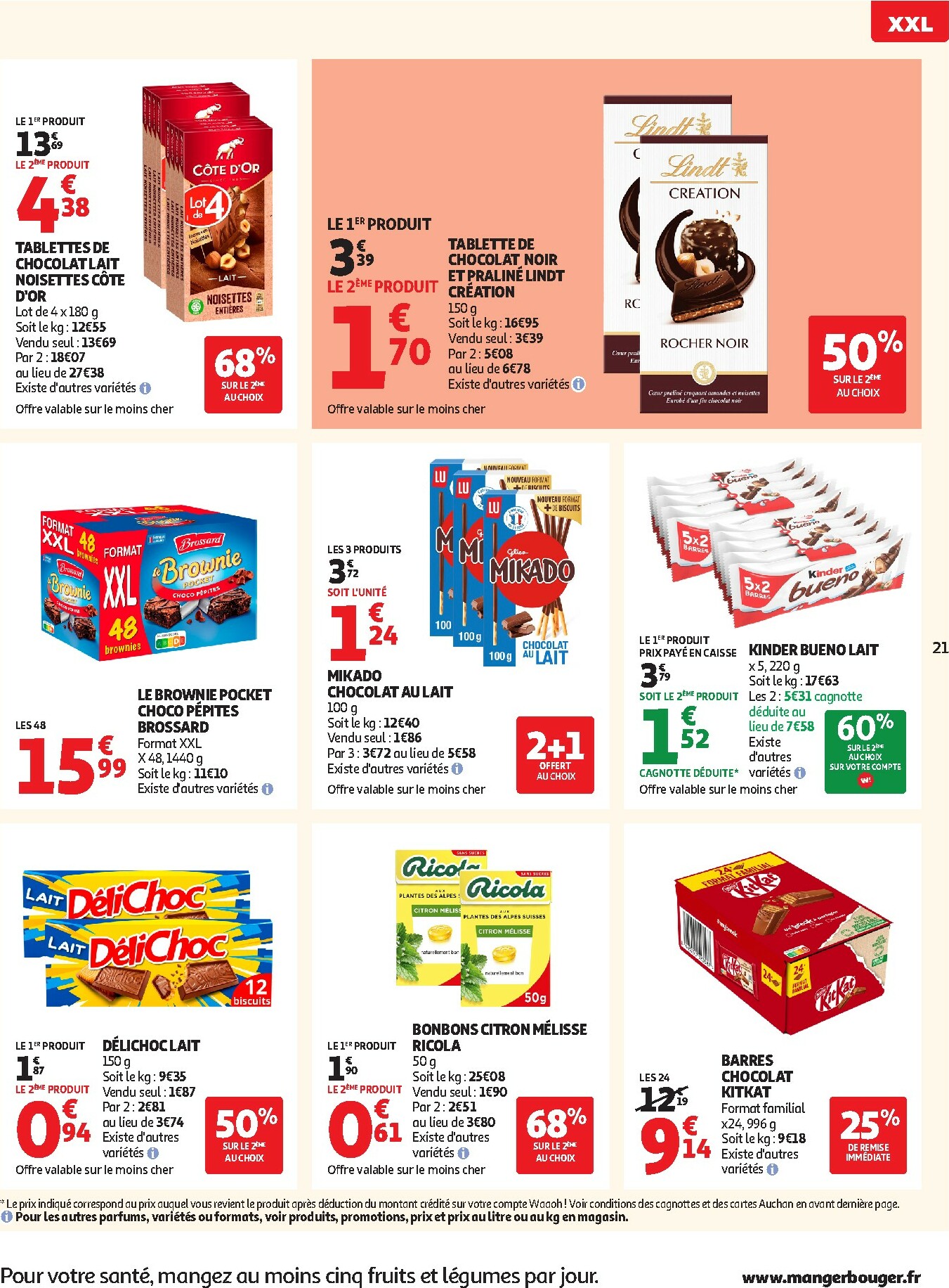auchan - De Auchan Supermarché - Offres XXL folder geldig vanaf 02/01 t/m 10/01 - page: 21
