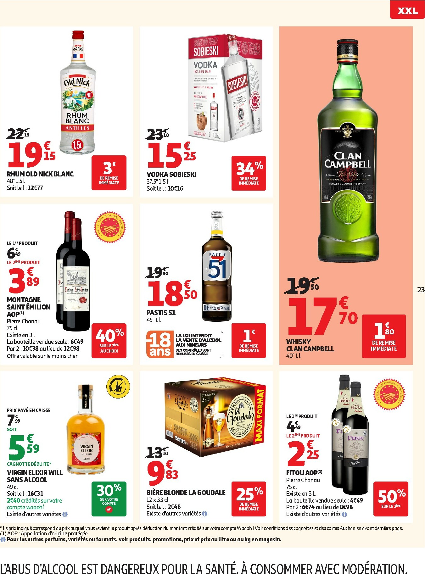 auchan - De Auchan Supermarché - Offres XXL folder geldig vanaf 02/01 t/m 10/01 - page: 23