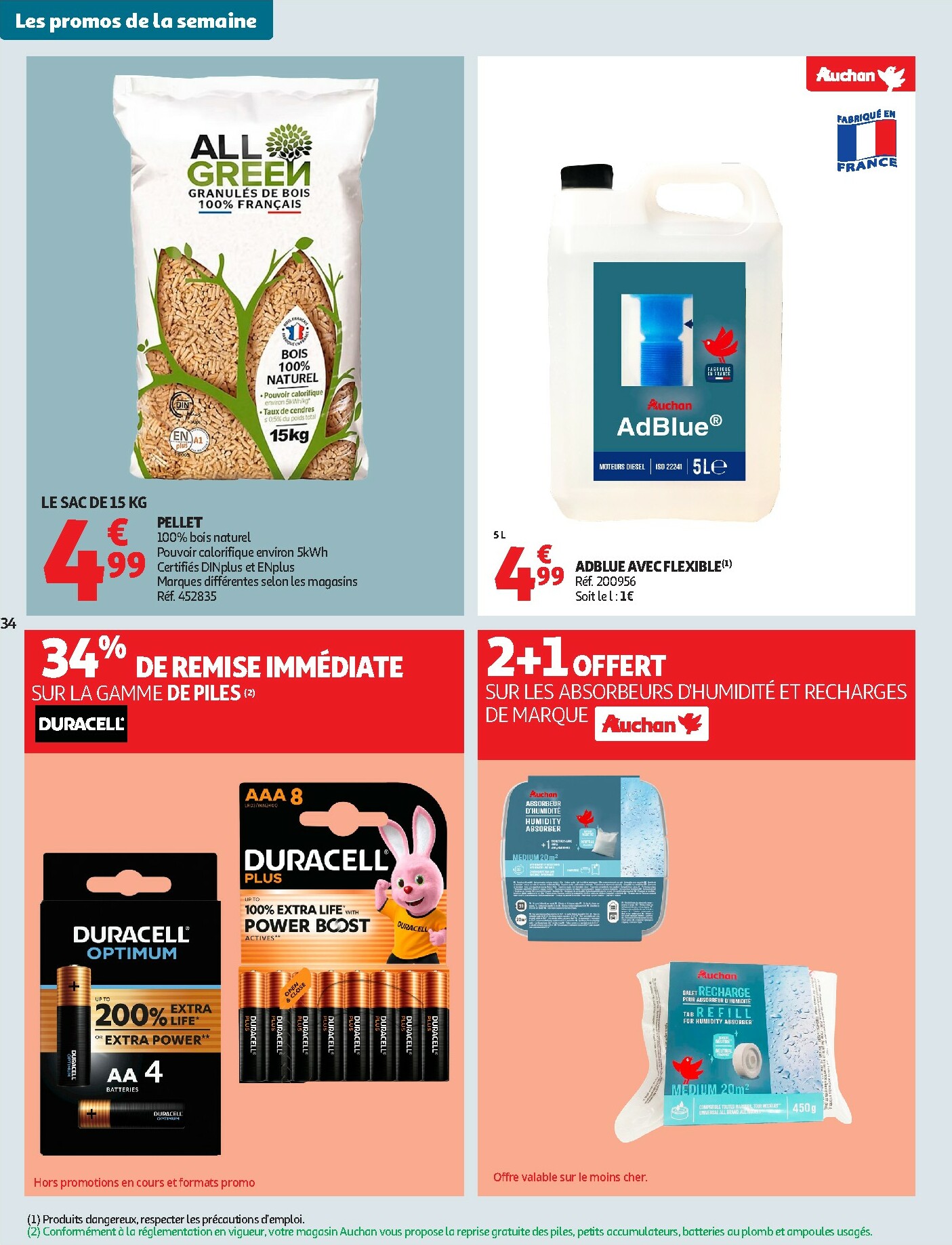 auchan - De Auchan Supermarché - Offres XXL folder geldig vanaf 02/01 t/m 10/01 - page: 34