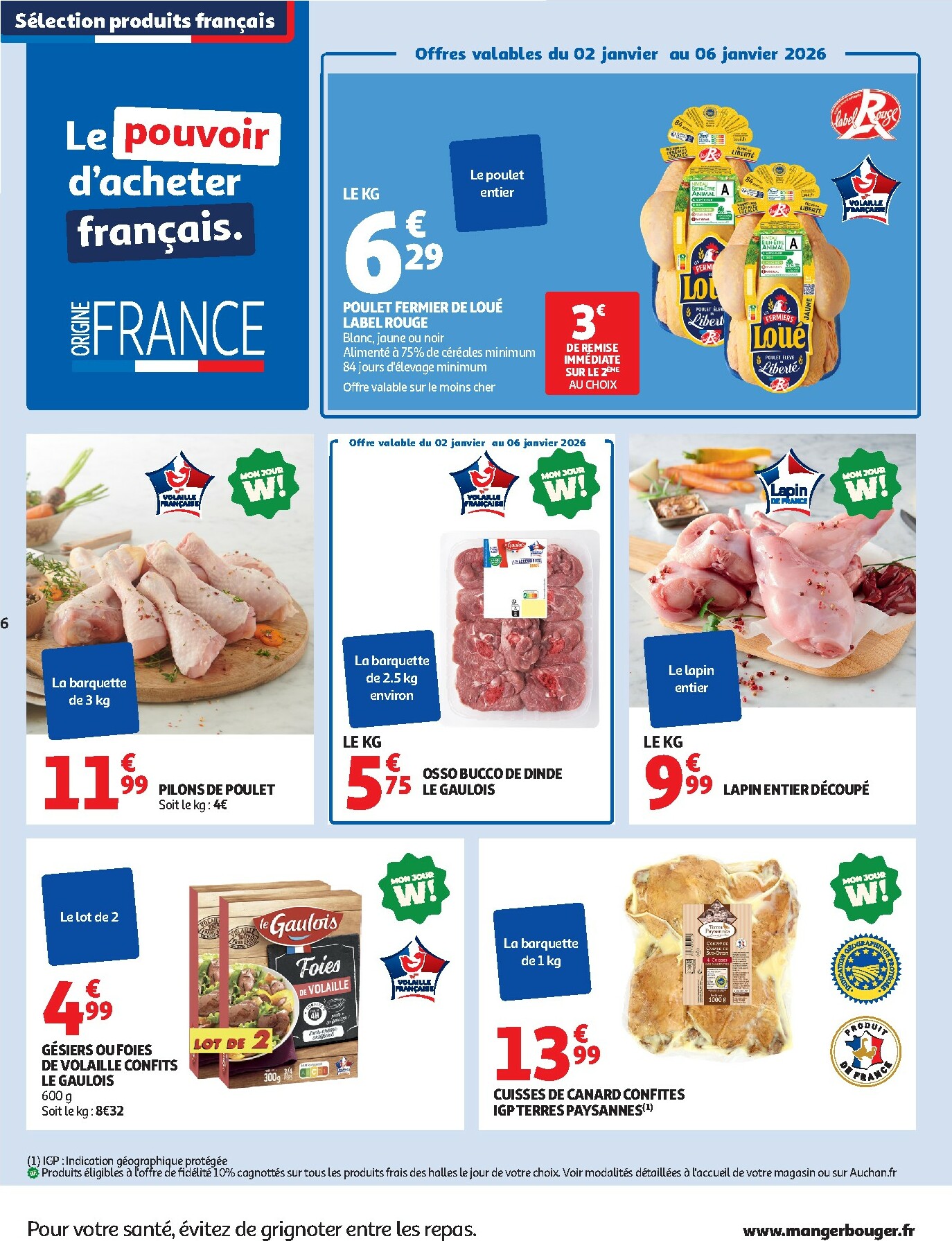 auchan - De Auchan - Bonnes résolutions en XXL folder geldig vanaf 02/01 t/m 11/01 - page: 6