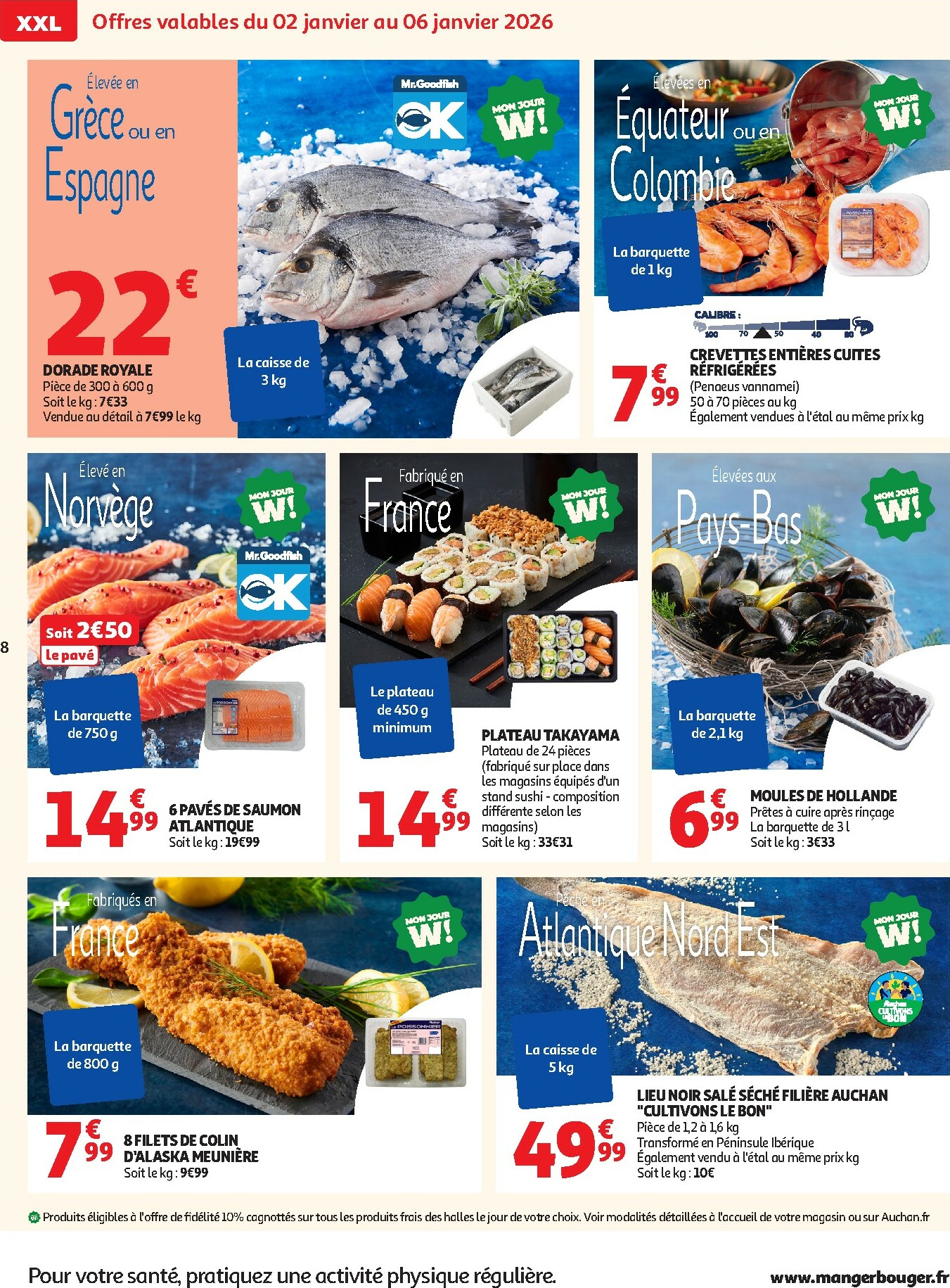 auchan - De Auchan - Bonnes résolutions en XXL folder geldig vanaf 02/01 t/m 11/01 - page: 8