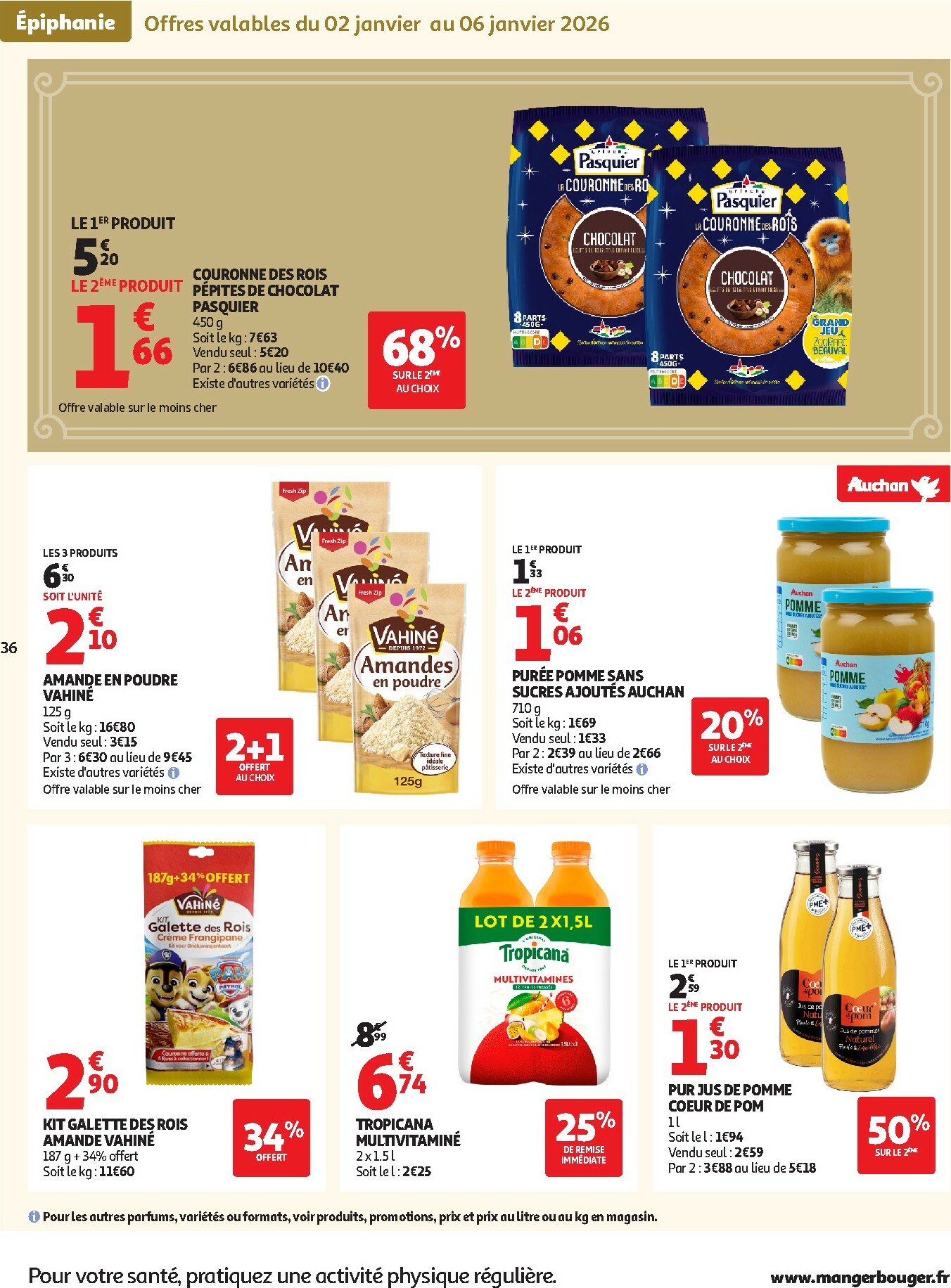 auchan - De Auchan - Bonnes résolutions en XXL folder geldig vanaf 02/01 t/m 11/01 - page: 36