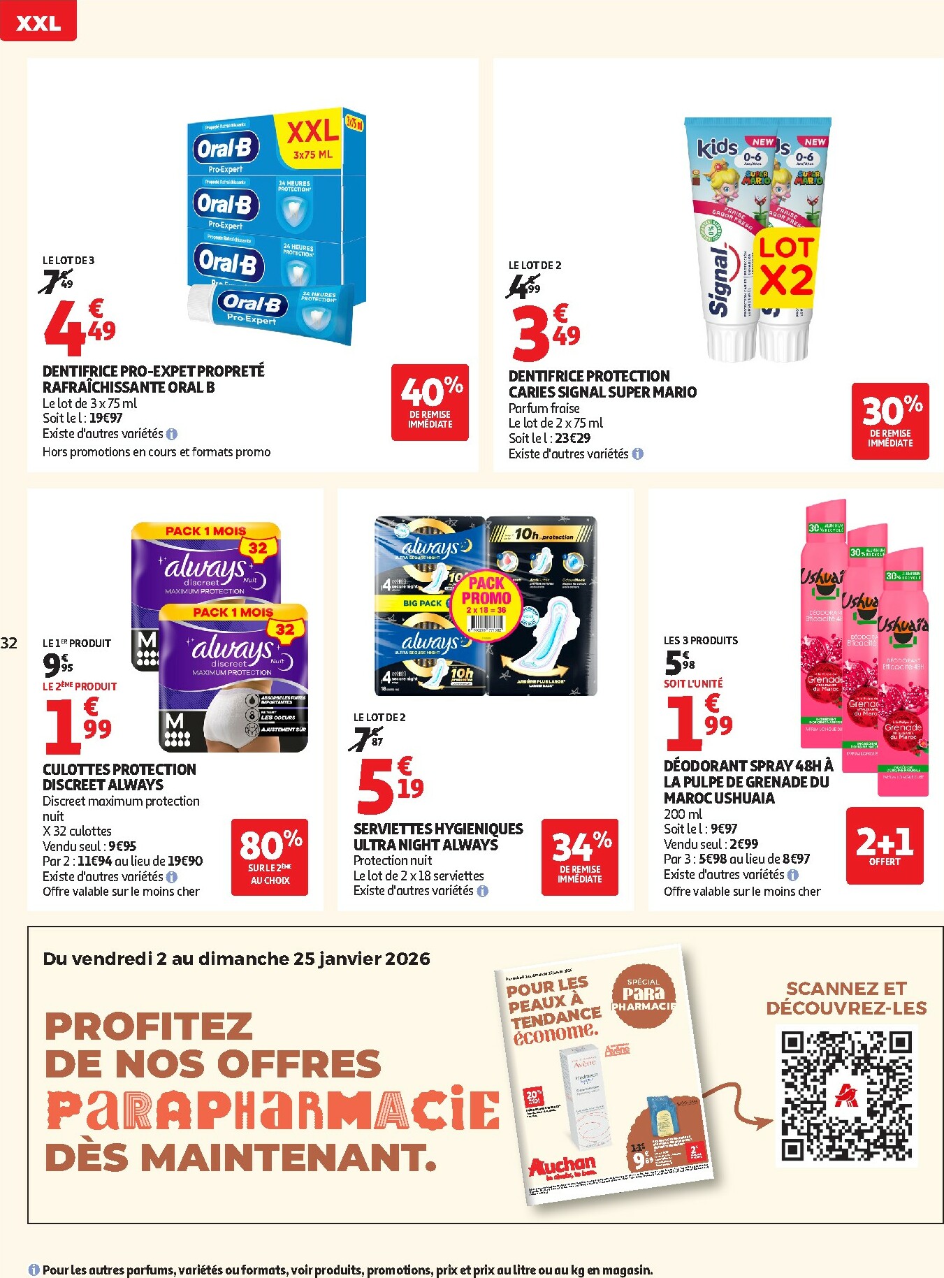 auchan - De Auchan - Bonnes résolutions en XXL folder geldig vanaf 02/01 t/m 11/01 - page: 32