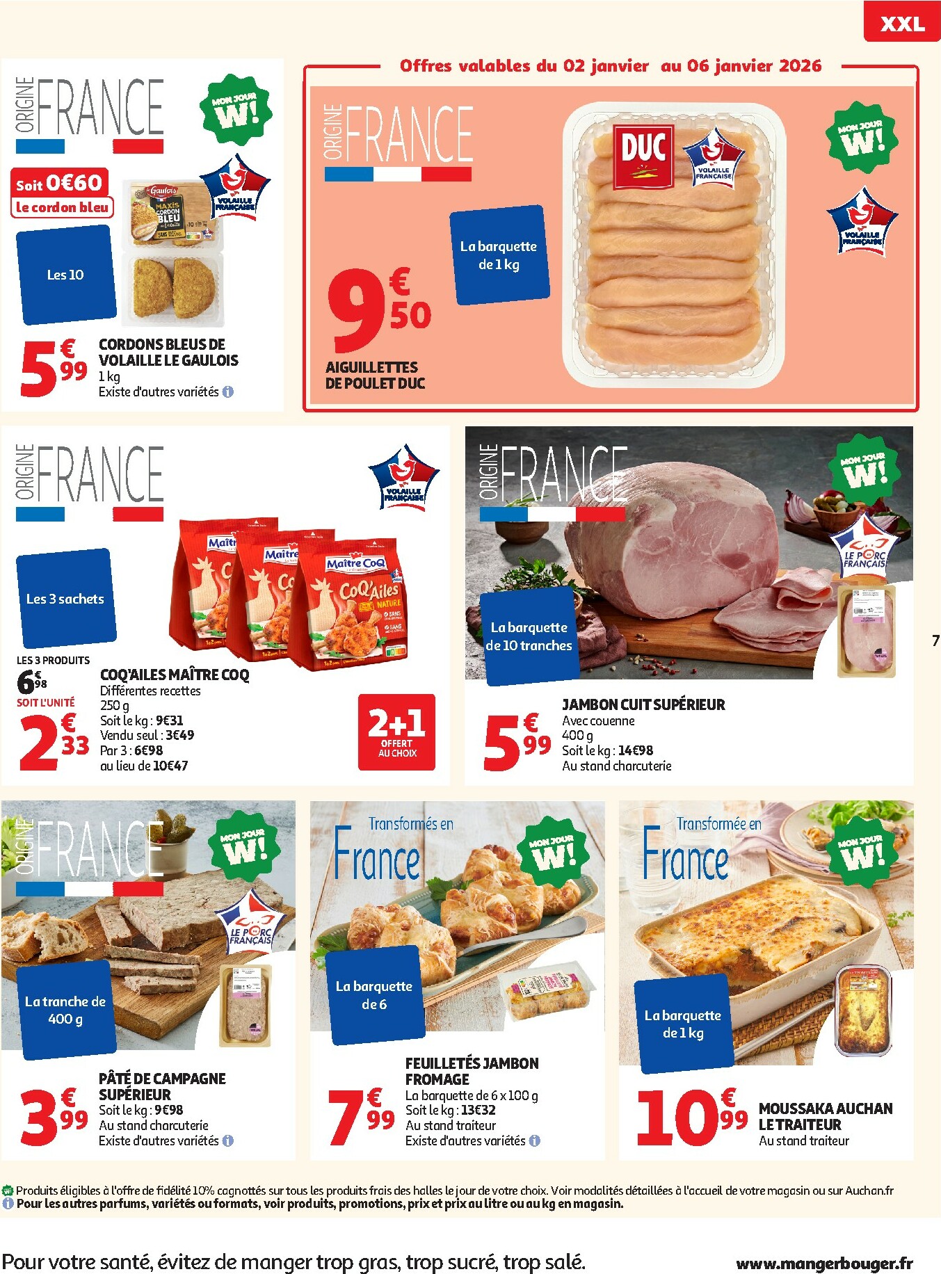 auchan - De Auchan - Bonnes résolutions en XXL folder geldig vanaf 02/01 t/m 11/01 - page: 7