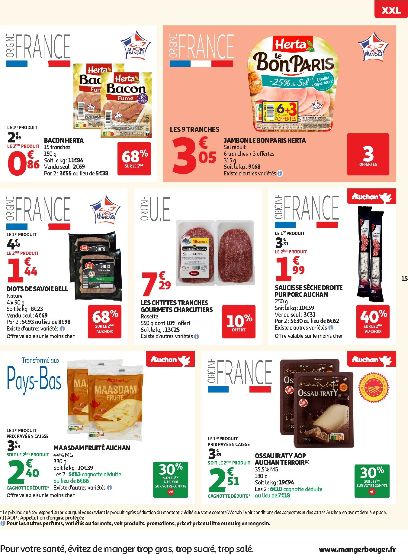 auchan - De Auchan - Bonnes résolutions en XXL folder geldig vanaf 02/01 t/m 11/01 - page: 15