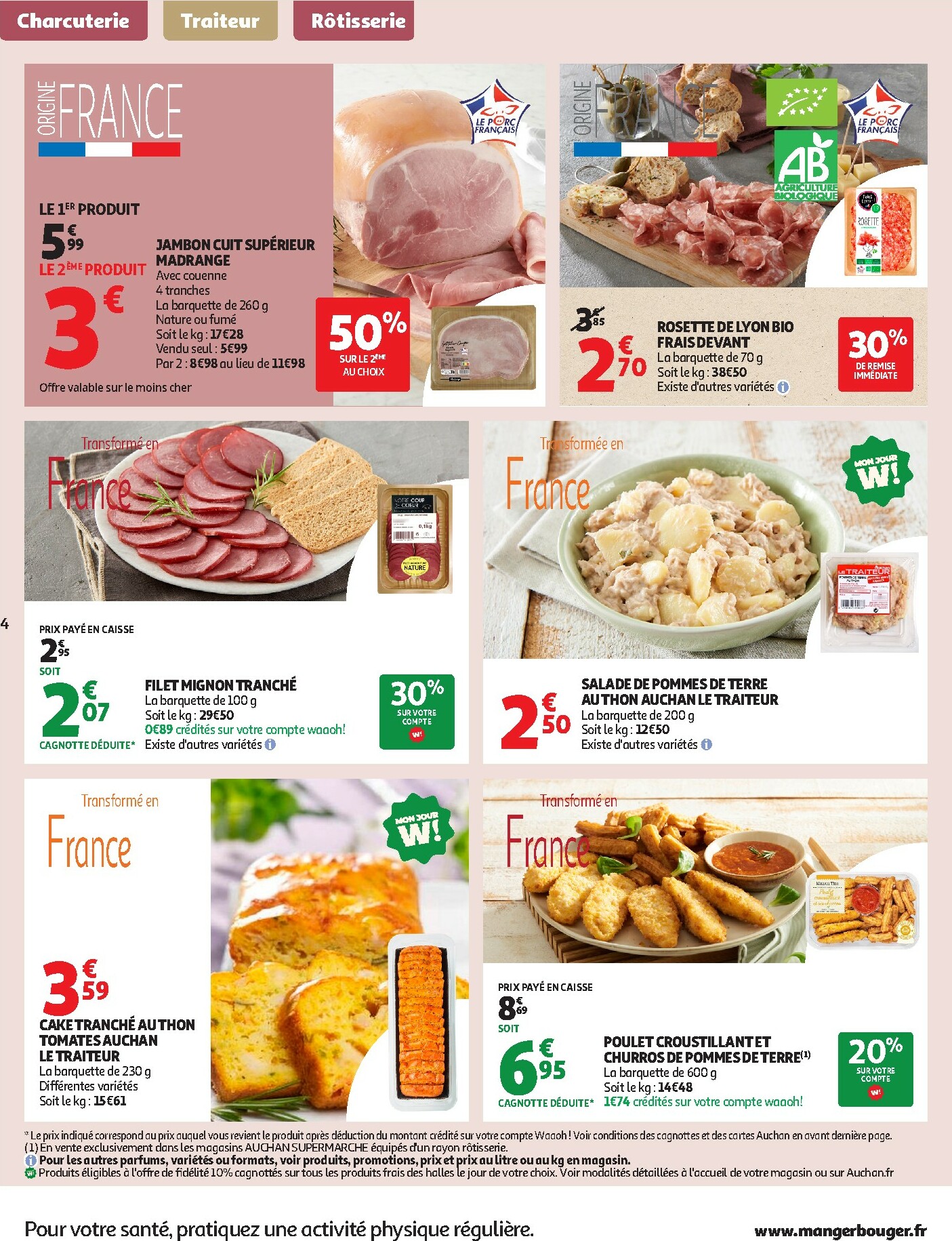 auchan - De Auchan Supermarché - Frais, bon moins cher folder geldig vanaf 06/01 t/m 10/01 - page: 4