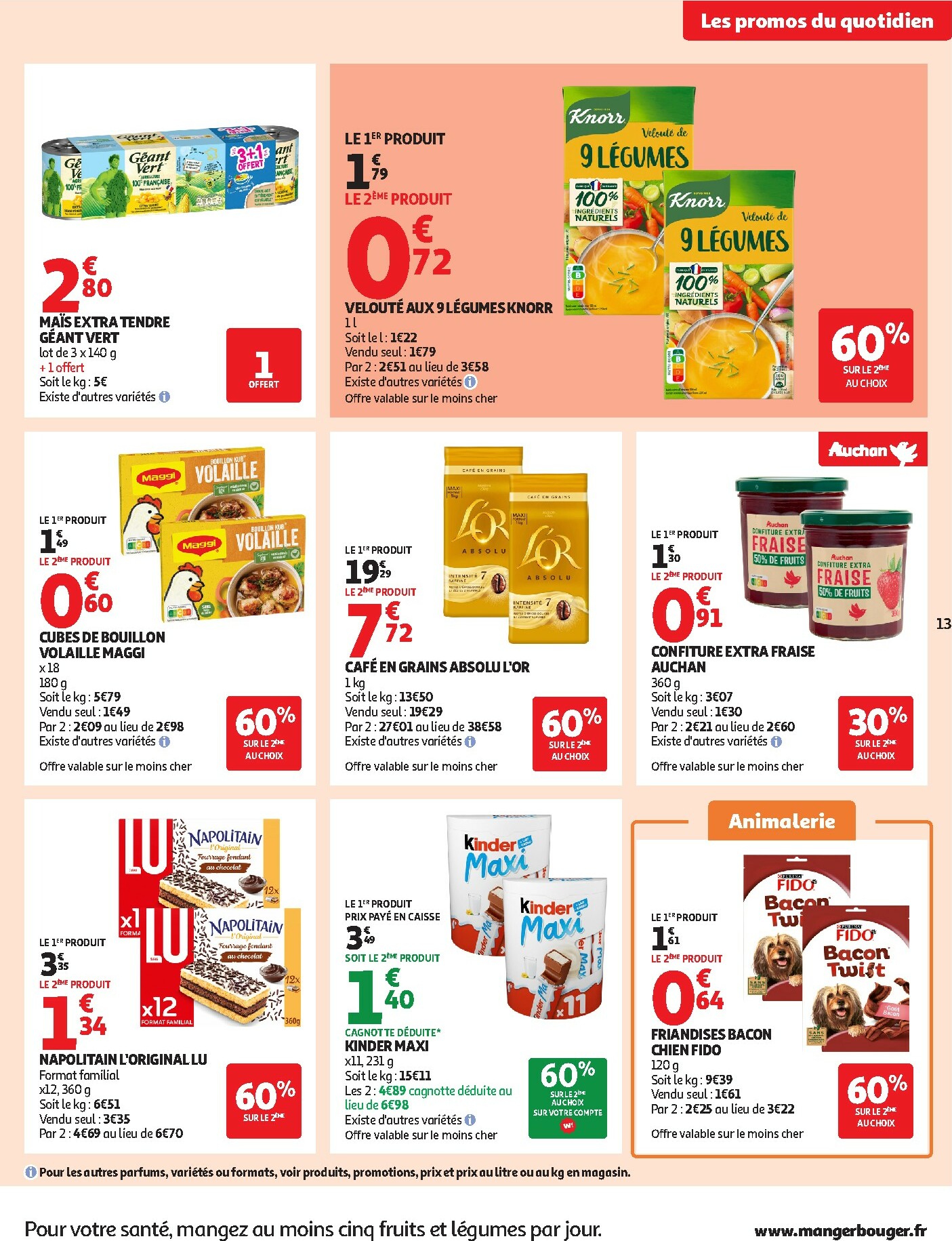 auchan - De Auchan Supermarché - Frais, bon moins cher folder geldig vanaf 06/01 t/m 10/01 - page: 13