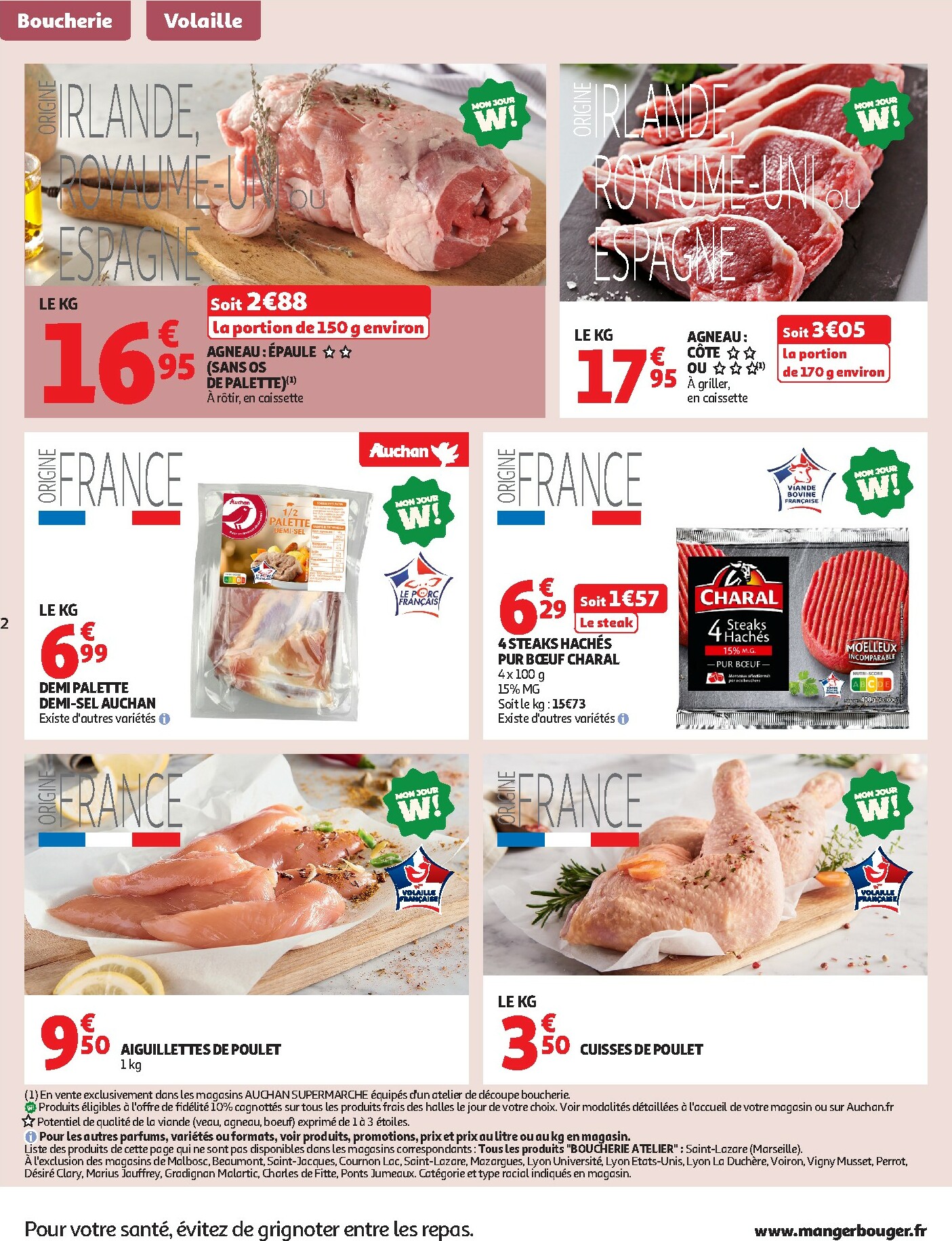 auchan - De Auchan Supermarché - Frais, bon moins cher folder geldig vanaf 06/01 t/m 10/01 - page: 2