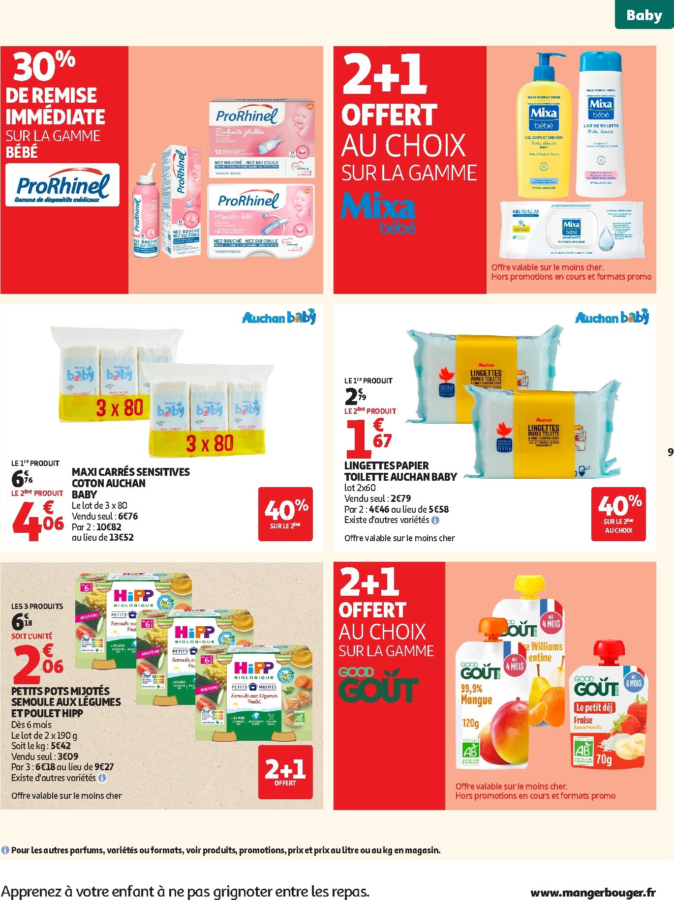 auchan - De Auchan - Tout pour votre bébé folder geldig vanaf 06/01 t/m 18/01 - page: 9