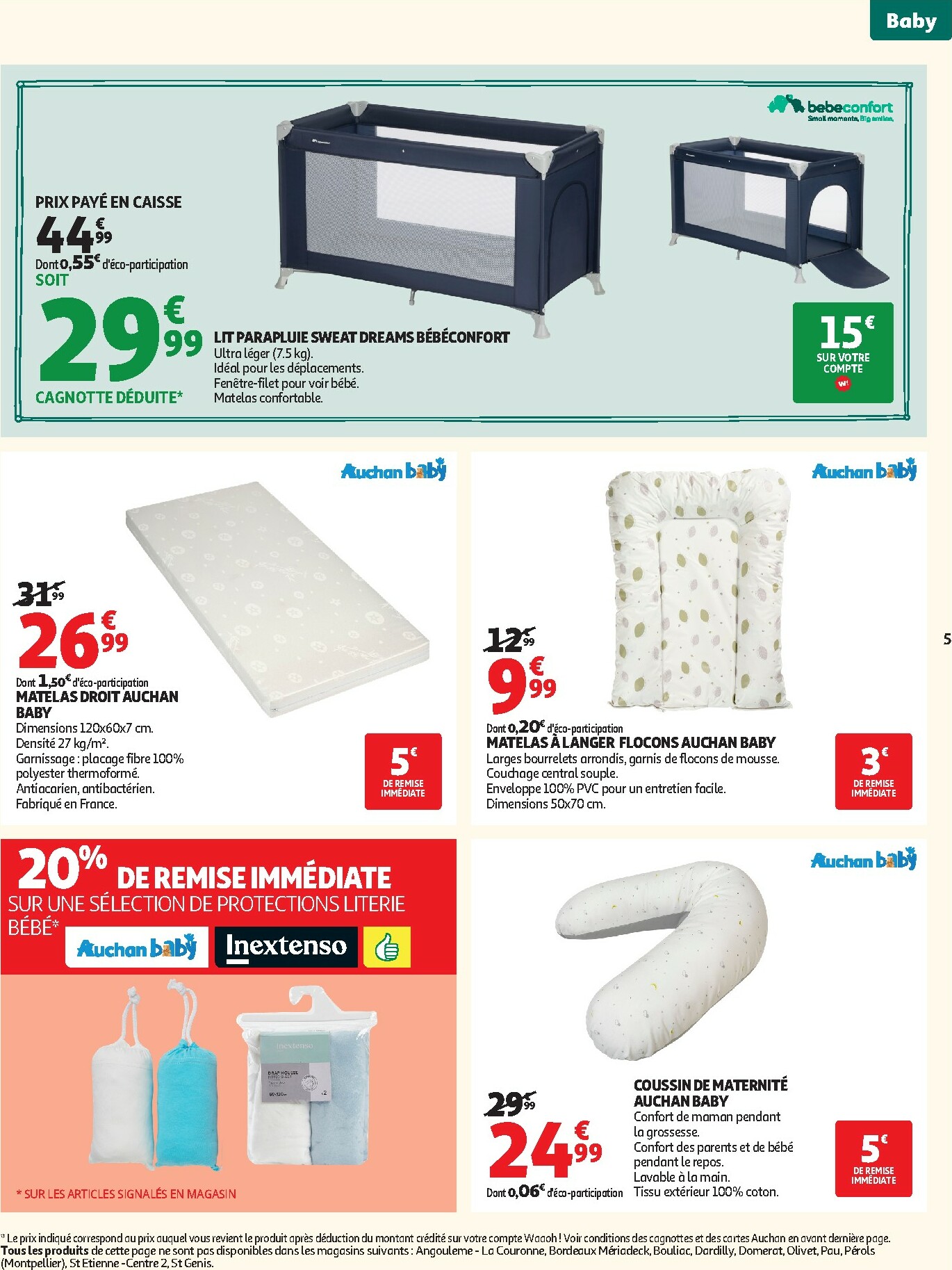 auchan - De Auchan - Tout pour votre bébé folder geldig vanaf 06/01 t/m 18/01 - page: 5