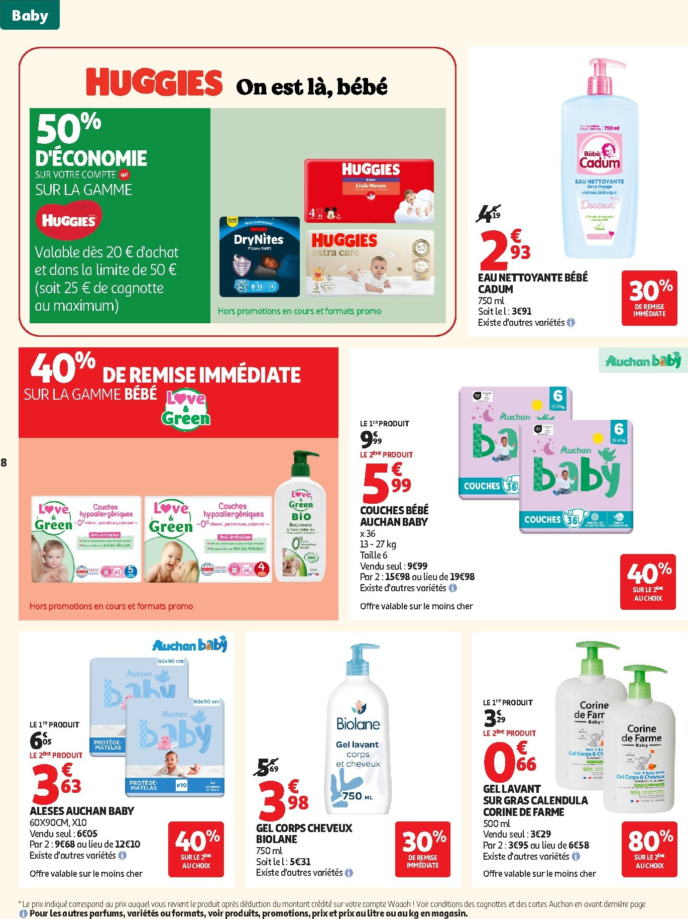 auchan - De Auchan - Tout pour votre bébé folder geldig vanaf 06/01 t/m 18/01 - page: 8