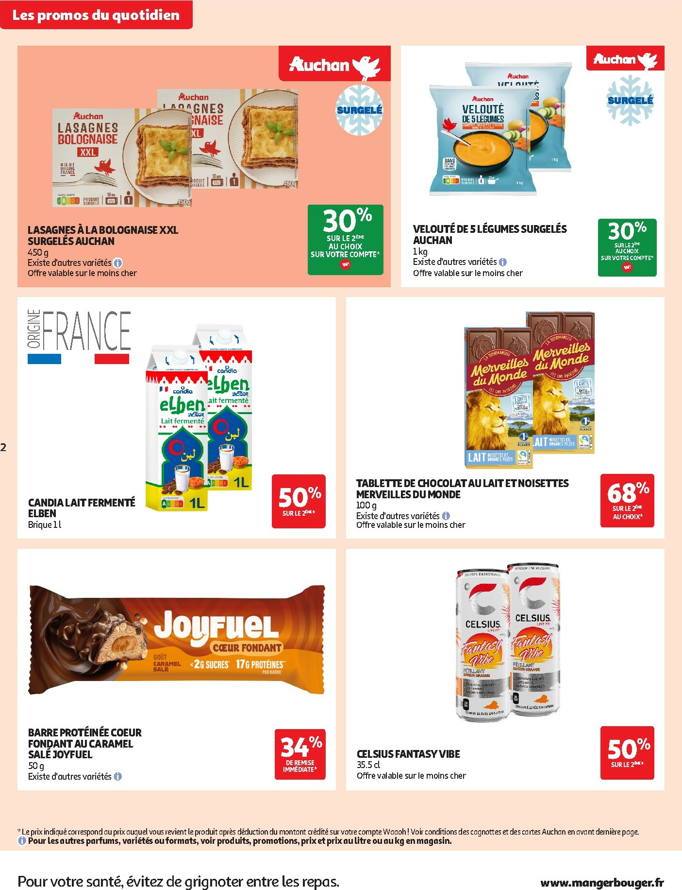 auchan - De Auchan - Prix bas qui font du bien folder geldig vanaf 13/01 t/m 25/01 - page: 2