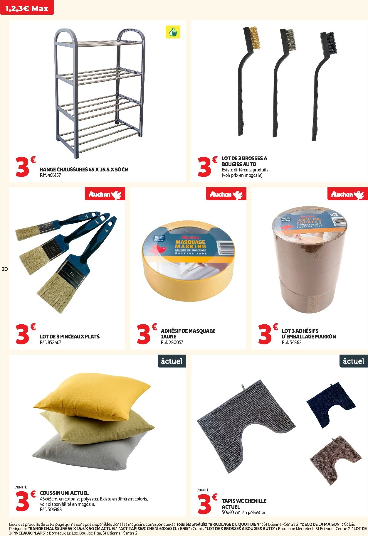 auchan - De Auchan - Petits prix 1, 2, 3 € folder geldig vanaf 13/01 t/m 25/01 - page: 20