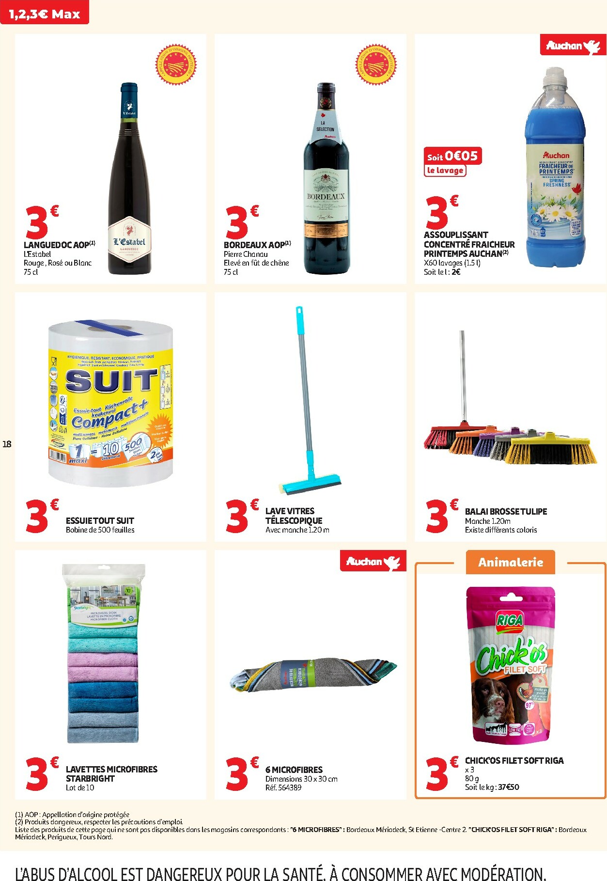 auchan - De Auchan - Petits prix 1, 2, 3 € folder geldig vanaf 13/01 t/m 25/01 - page: 18