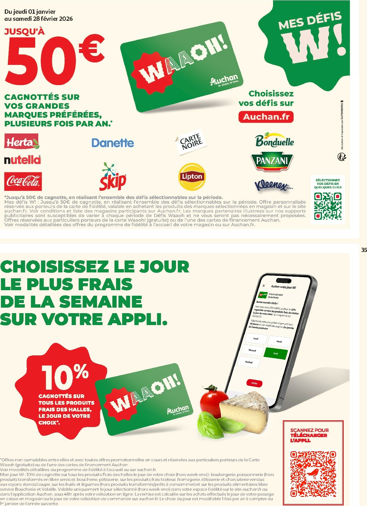 auchan - De Auchan - Petits prix 1, 2, 3 € folder geldig vanaf 13/01 t/m 25/01 - page: 35