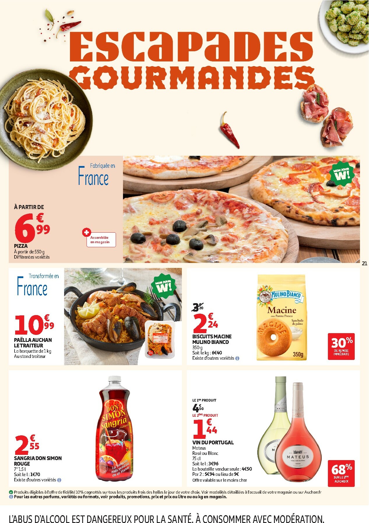 auchan - De Auchan - Petits prix 1, 2, 3 € folder geldig vanaf 13/01 t/m 25/01 - page: 21