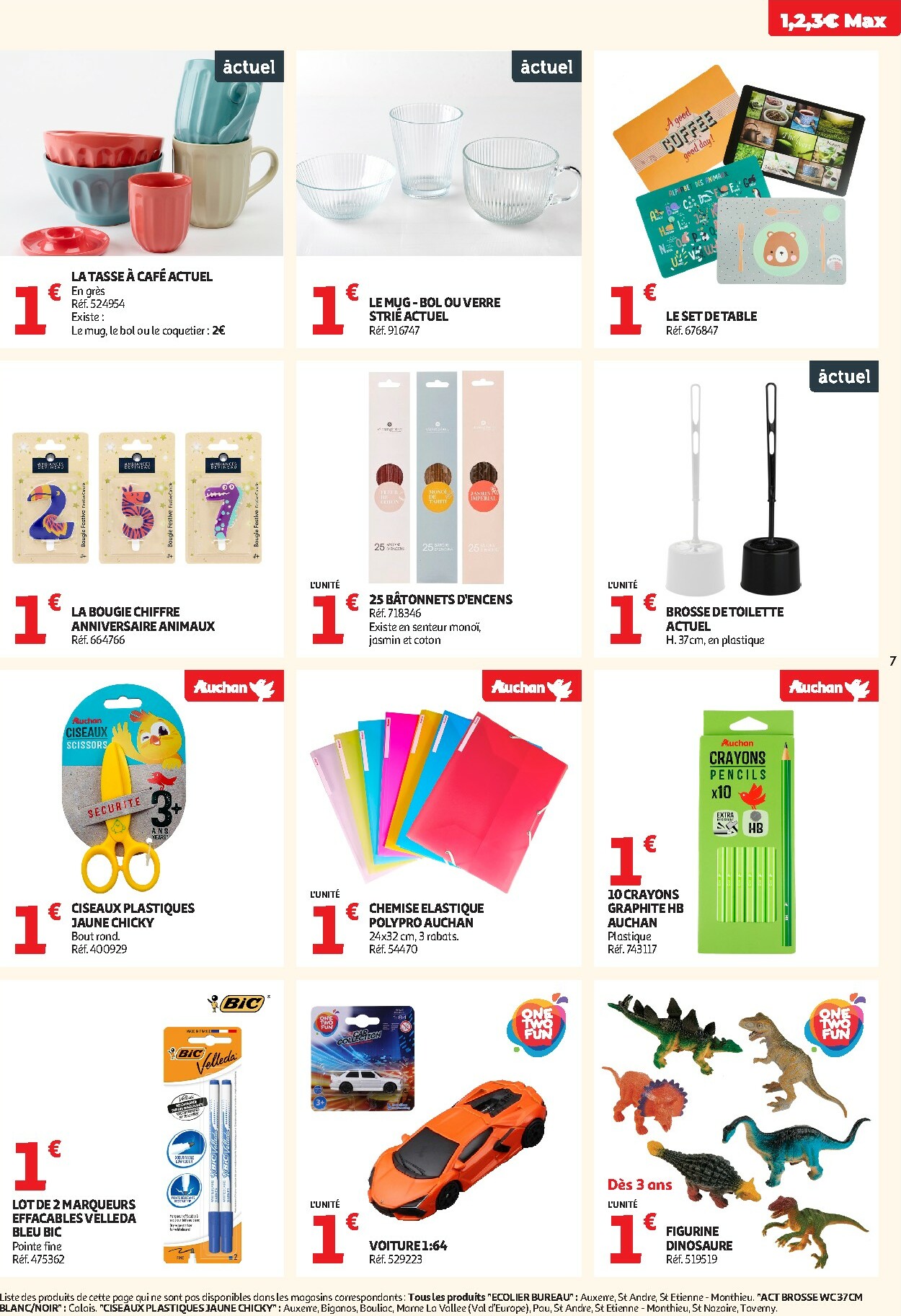 auchan - De Auchan - Petits prix 1, 2, 3 € folder geldig vanaf 13/01 t/m 25/01 - page: 7