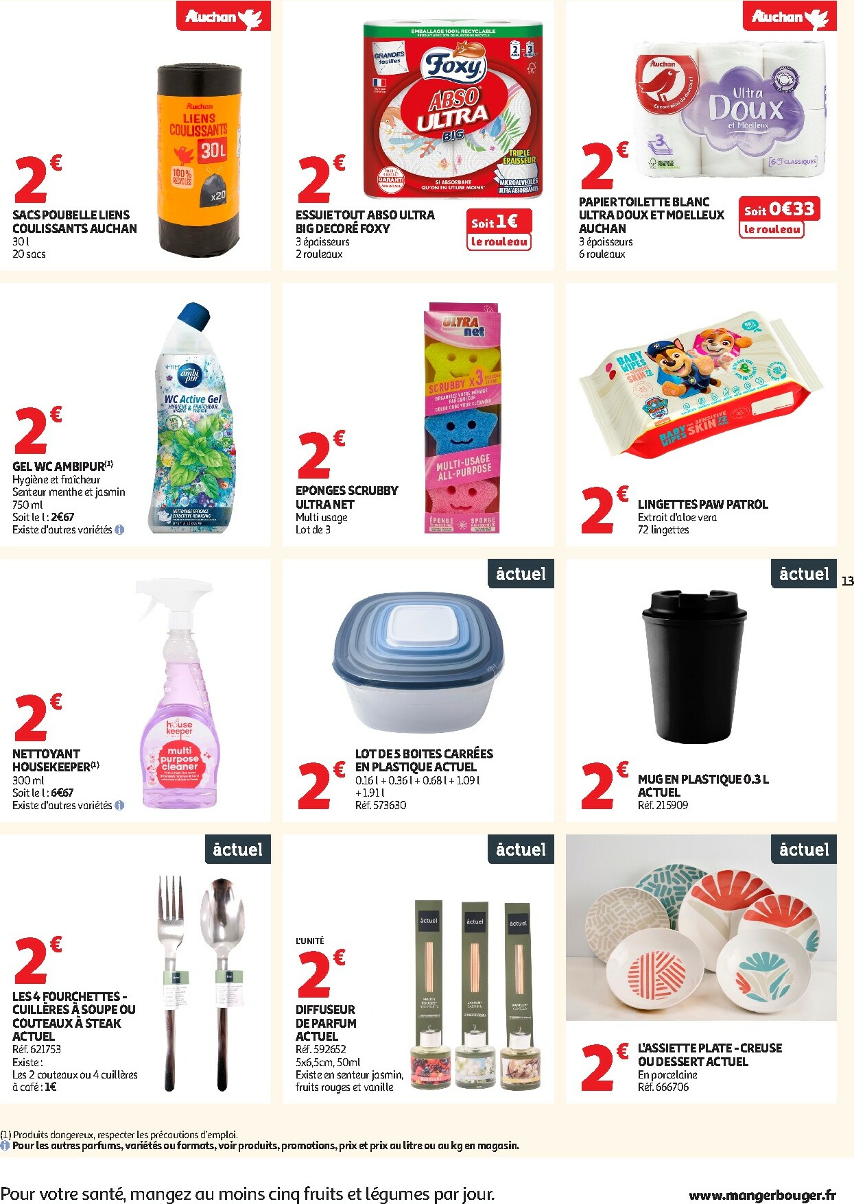 auchan - De Auchan - Petits prix 1, 2, 3 € folder geldig vanaf 13/01 t/m 25/01 - page: 13