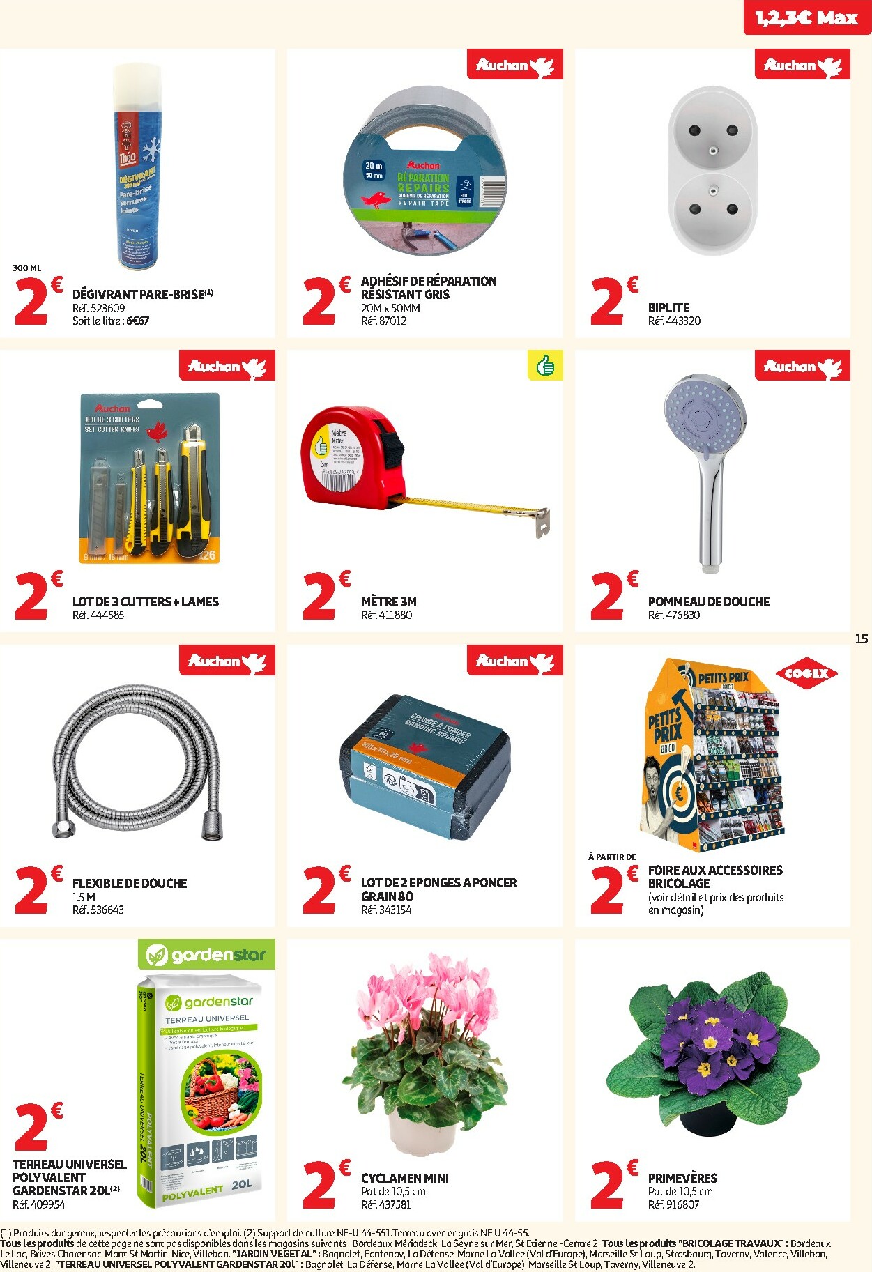 auchan - De Auchan - Petits prix 1, 2, 3 € folder geldig vanaf 13/01 t/m 25/01 - page: 15