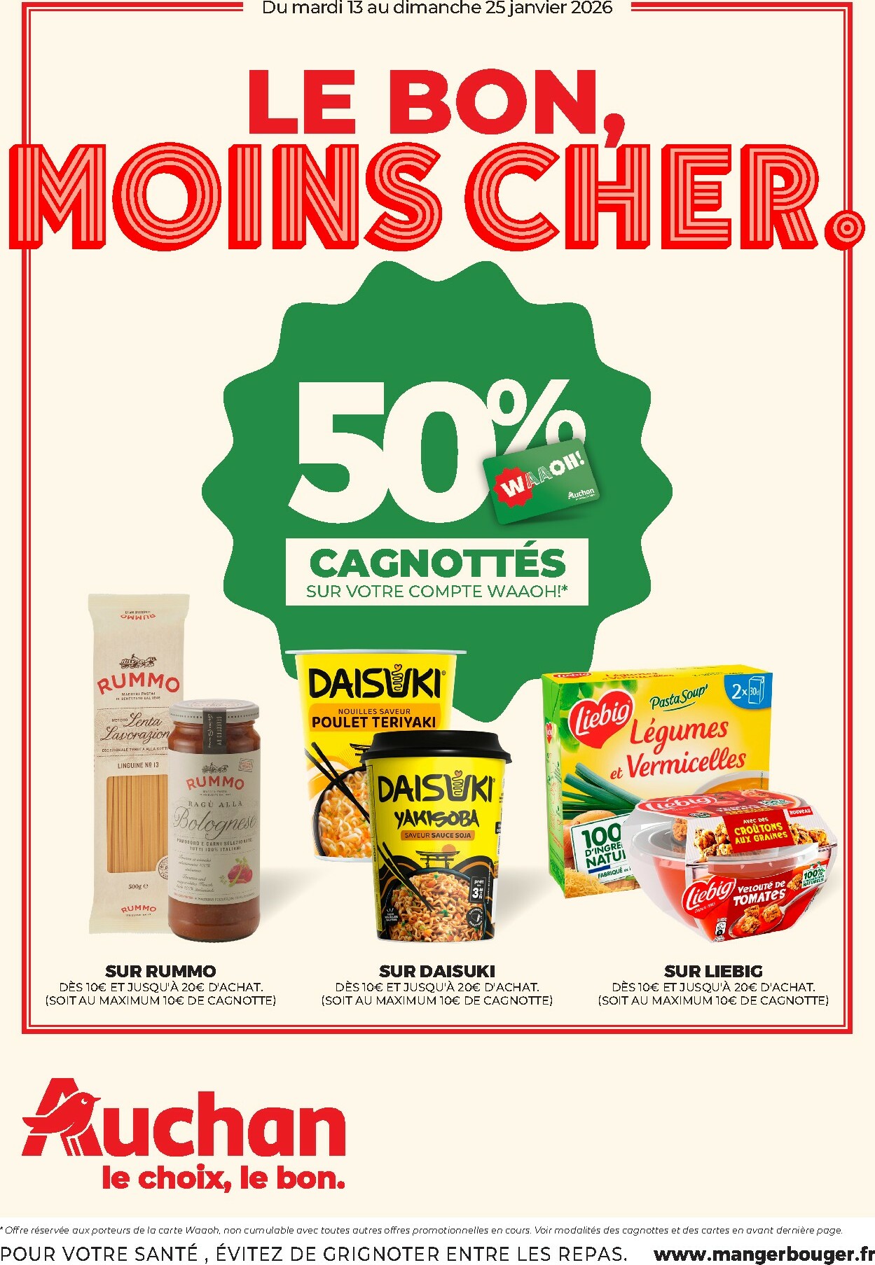 auchan - De Auchan - Petits prix 1, 2, 3 € folder geldig vanaf 13/01 t/m 25/01