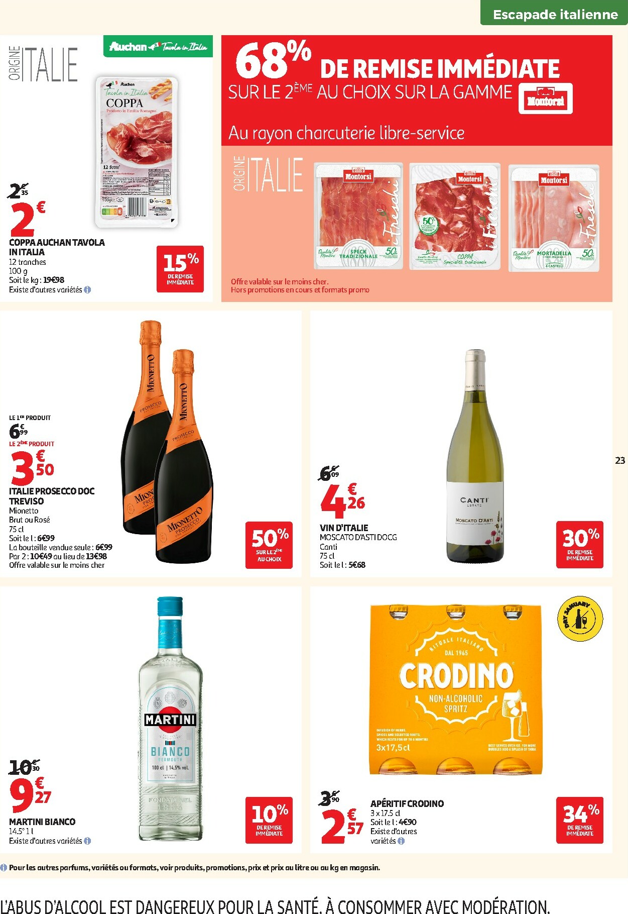 auchan - De Auchan - Petits prix 1, 2, 3 € folder geldig vanaf 13/01 t/m 25/01 - page: 23