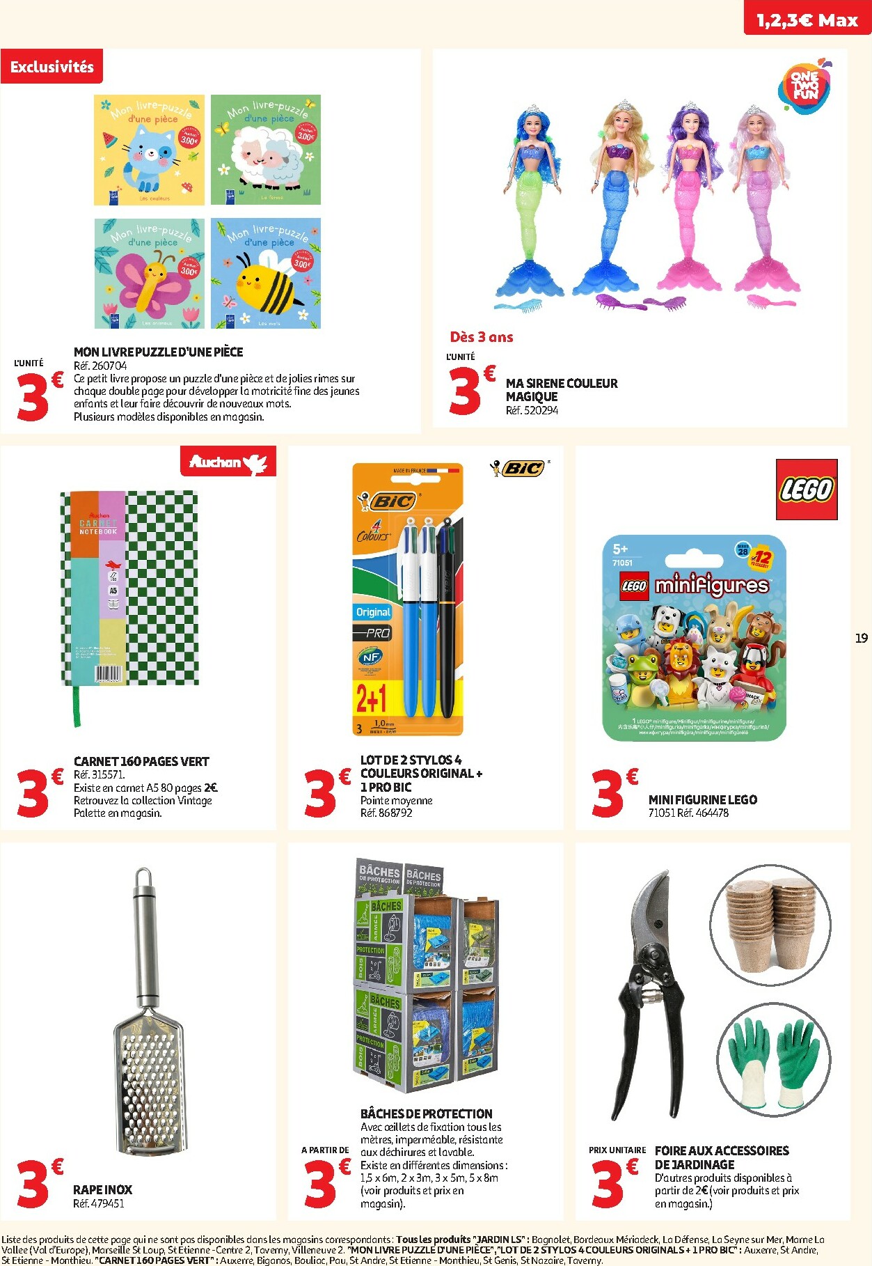 auchan - De Auchan - Petits prix 1, 2, 3 € folder geldig vanaf 13/01 t/m 25/01 - page: 19