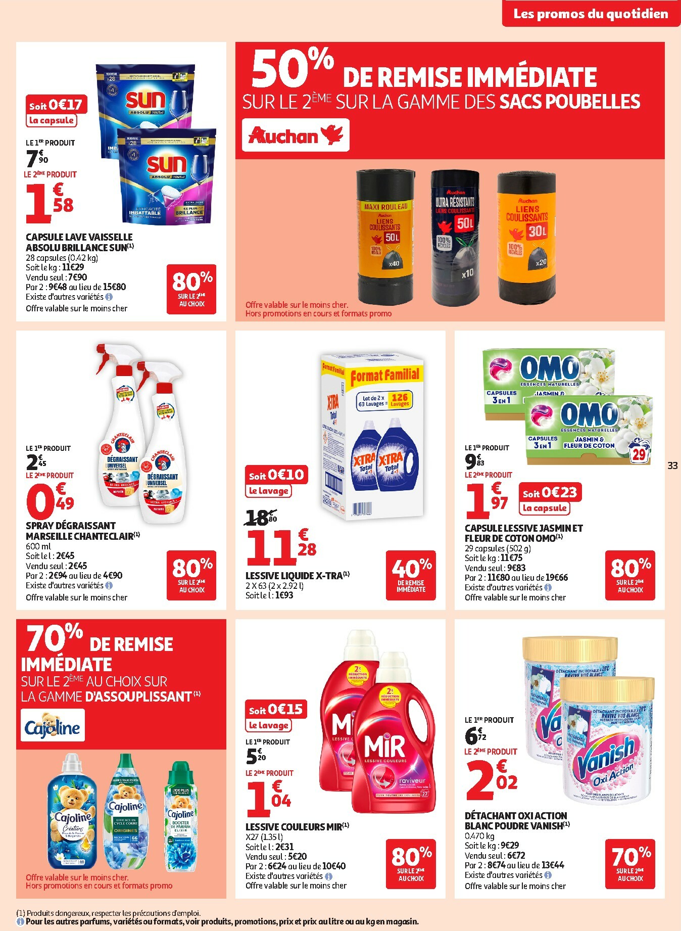 auchan - De Auchan Supermarché - Petits prix savoureux folder geldig vanaf 13/01 t/m 24/01 - page: 33