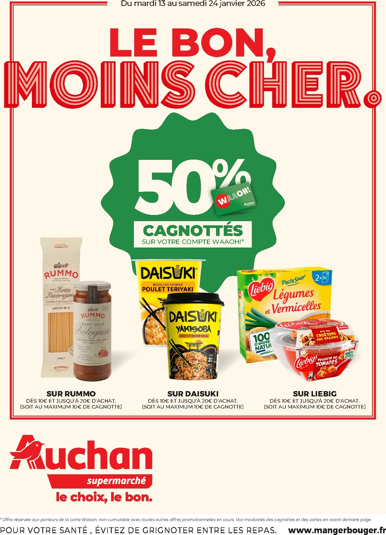 auchan - De Auchan Supermarché - Petits prix savoureux folder geldig vanaf 13/01 t/m 24/01