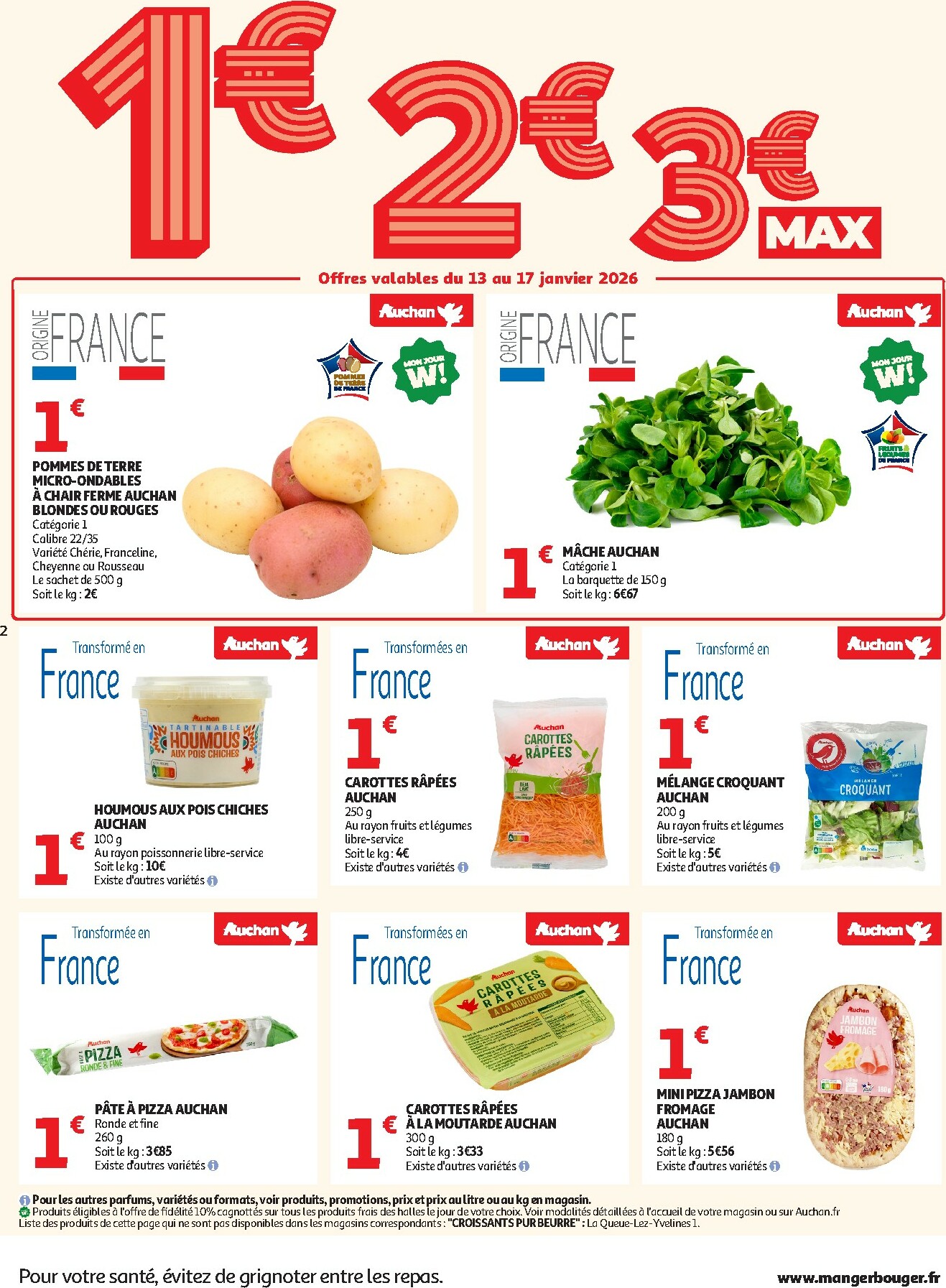 auchan - De Auchan Supermarché - Petits prix savoureux folder geldig vanaf 13/01 t/m 24/01 - page: 2
