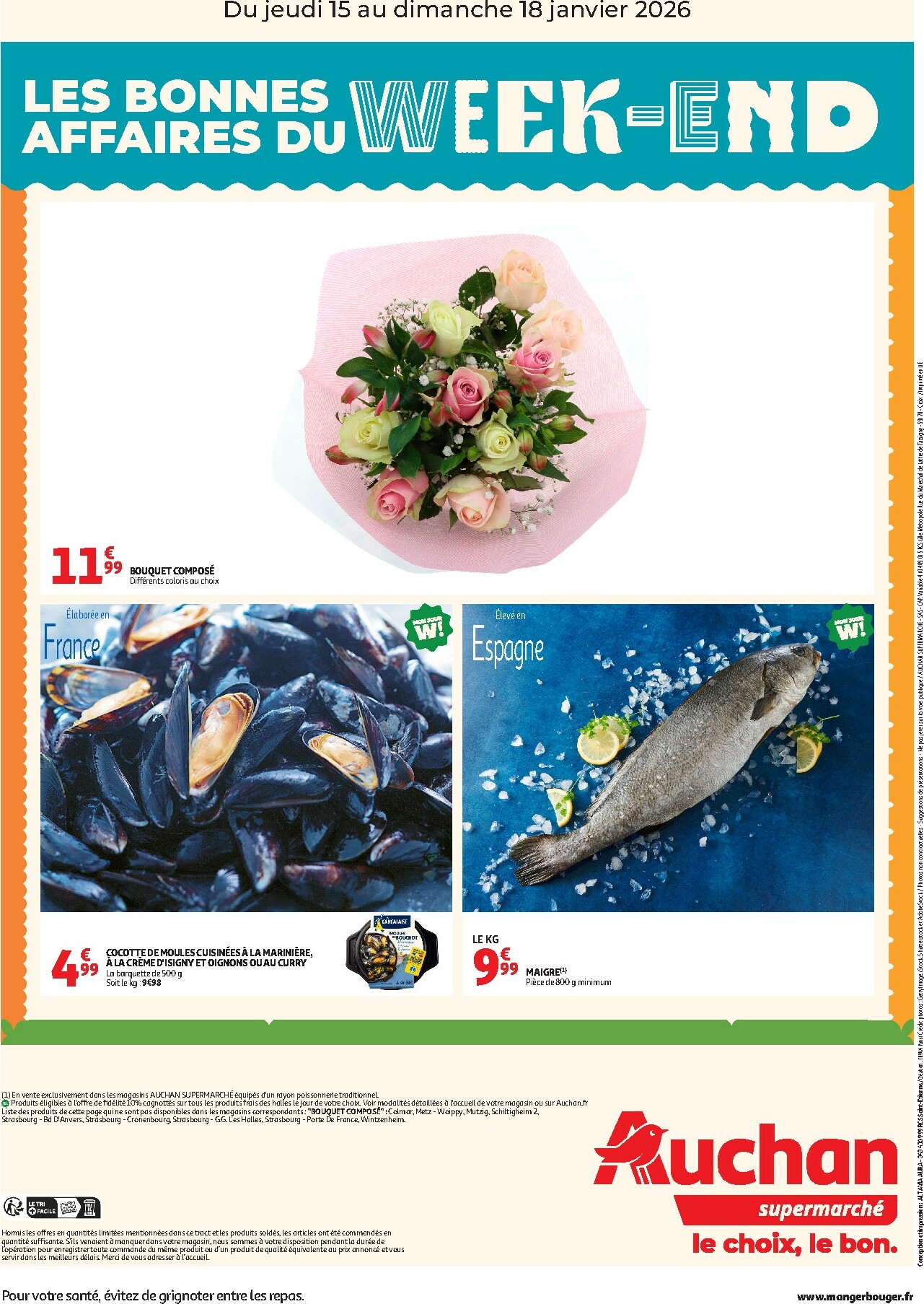 auchan - De Auchan supermarché - Les bons plans du week-end dans votre super ! folder geldig vanaf 15/01 t/m 18/01 - page: 2