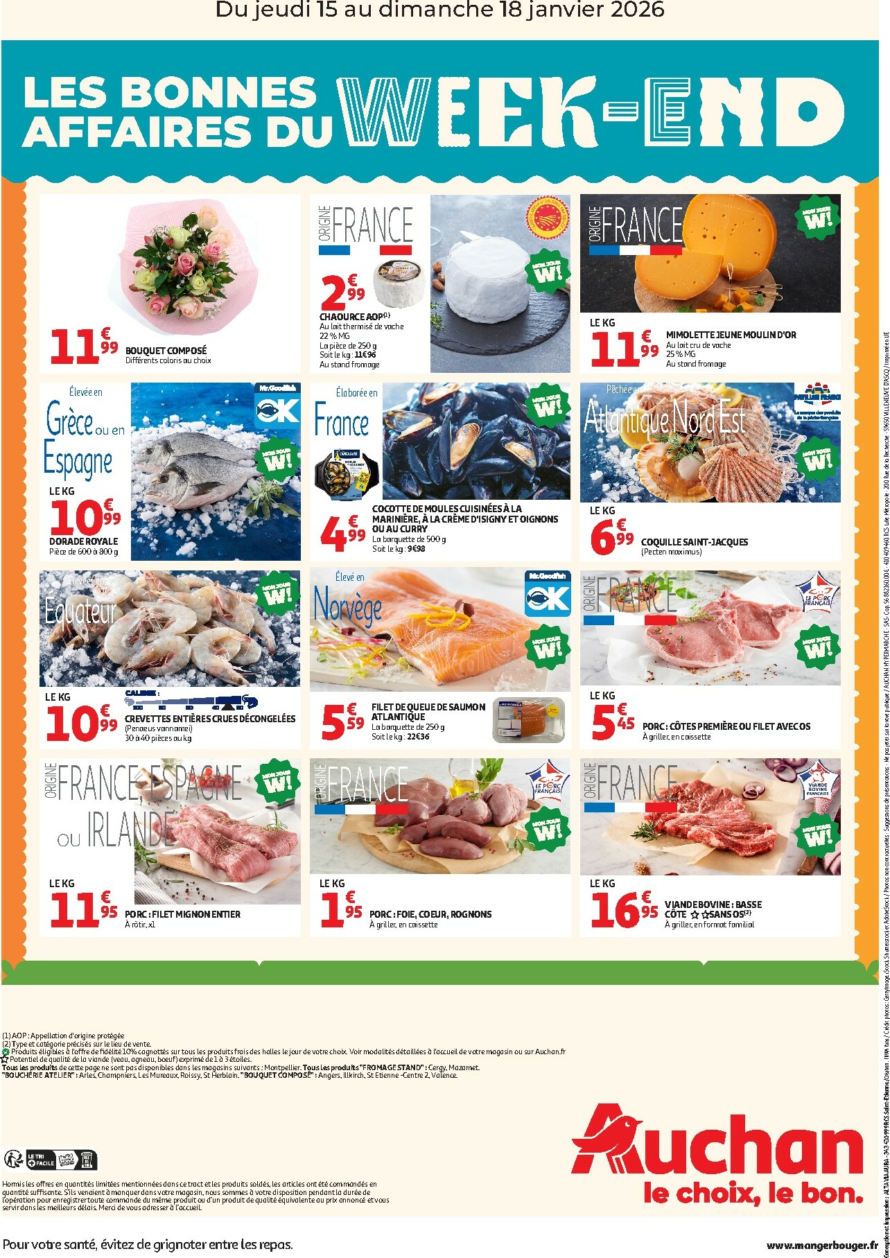auchan - De Auchan - Les bons plans du week-end dans votre hyper ! folder geldig vanaf 15/01 t/m 18/01 - page: 2