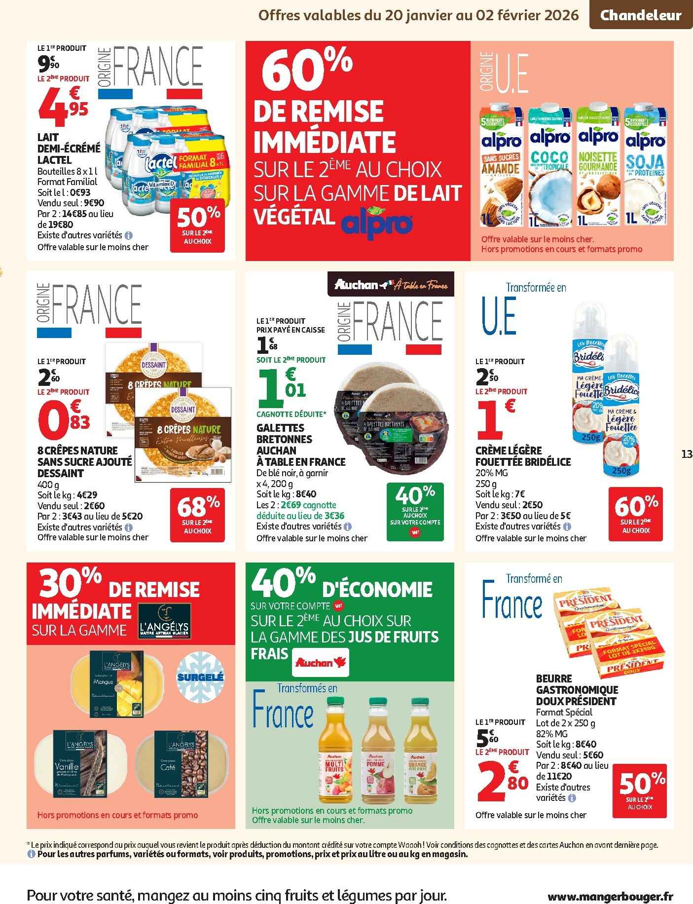 auchan - De Auchan Supermaché - Crêpes, produits frais folder geldig vanaf 20/01 t/m 24/01 - page: 13