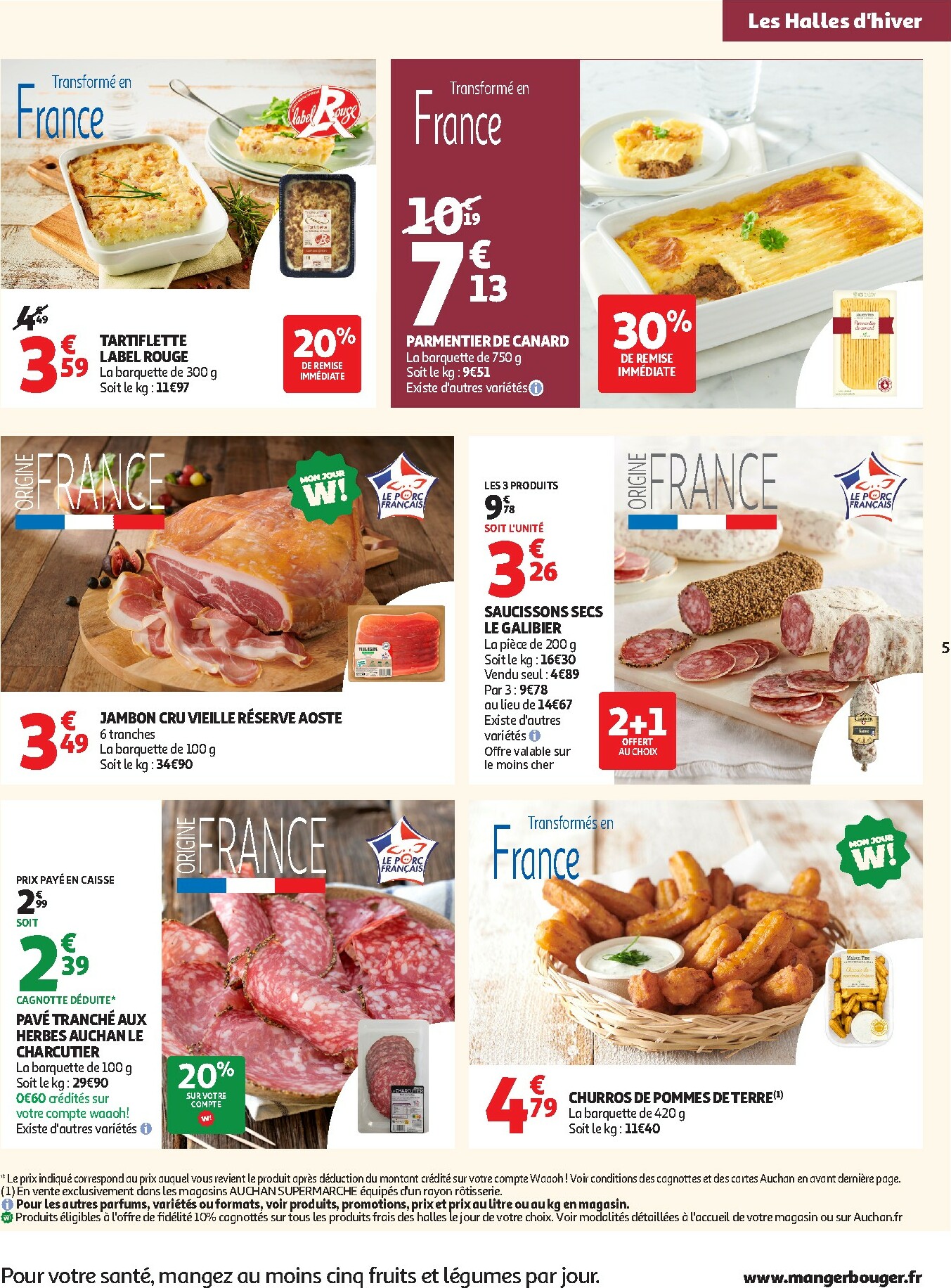 auchan - De Auchan Supermaché - Crêpes, produits frais folder geldig vanaf 20/01 t/m 24/01 - page: 5