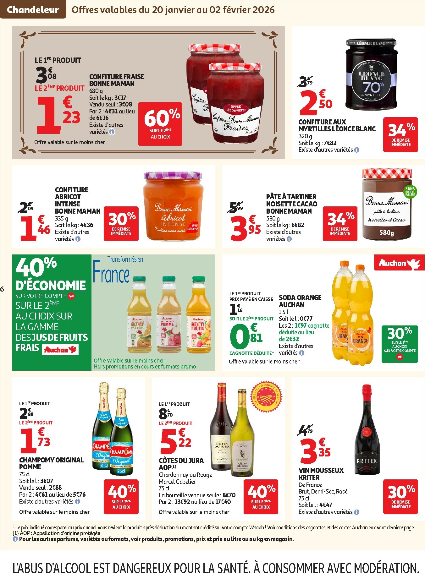 auchan - De Auchan - Chandeleur produits frais folder geldig vanaf 20/01 t/m 01/02 - page: 6