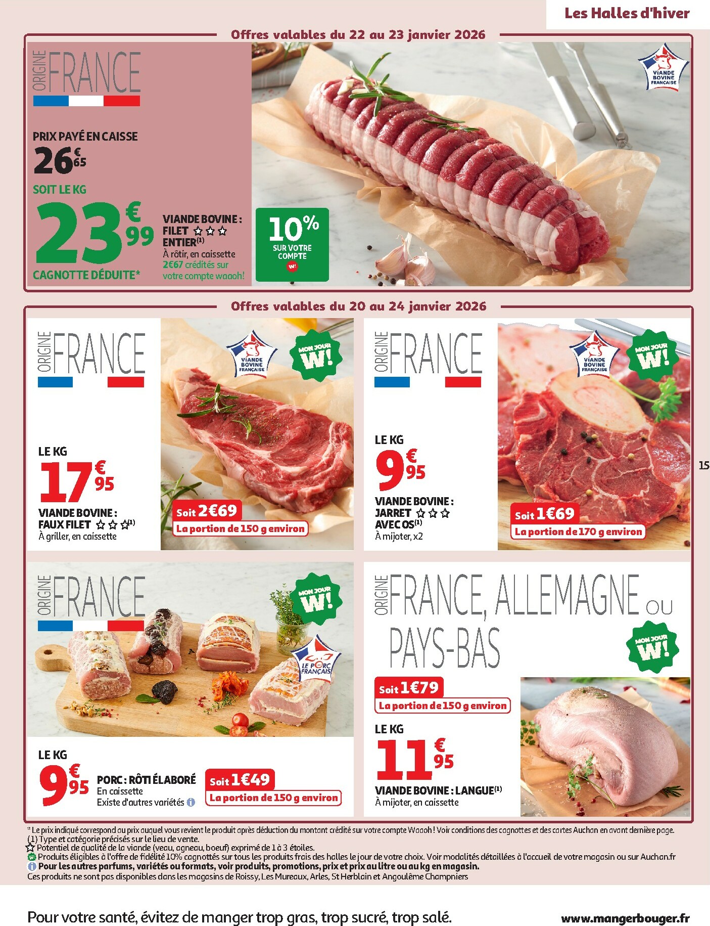 auchan - De Auchan - Chandeleur produits frais folder geldig vanaf 20/01 t/m 01/02 - page: 15