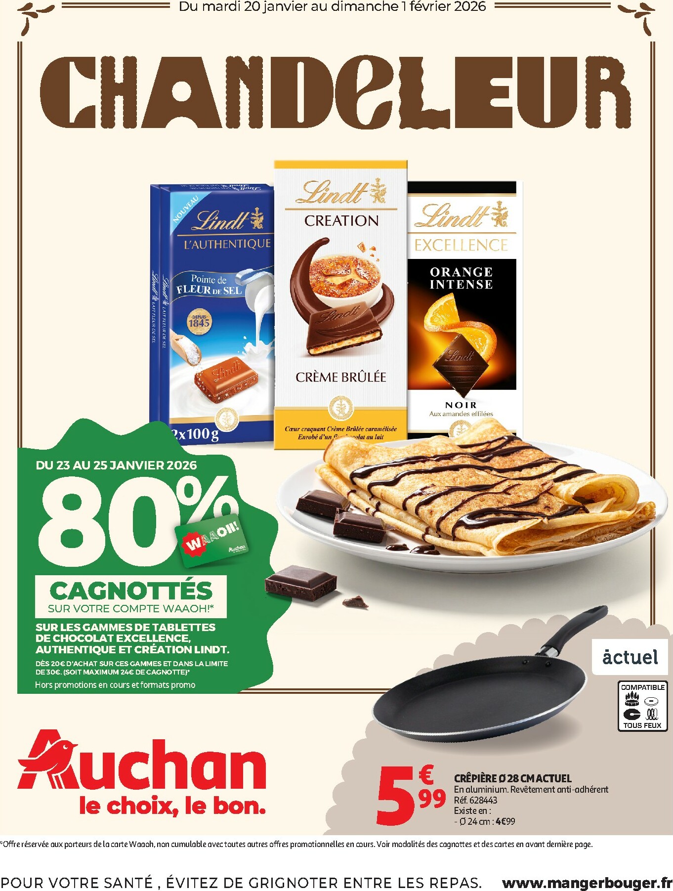 auchan - De Auchan - Chandeleur produits frais folder geldig vanaf 20/01 t/m 01/02