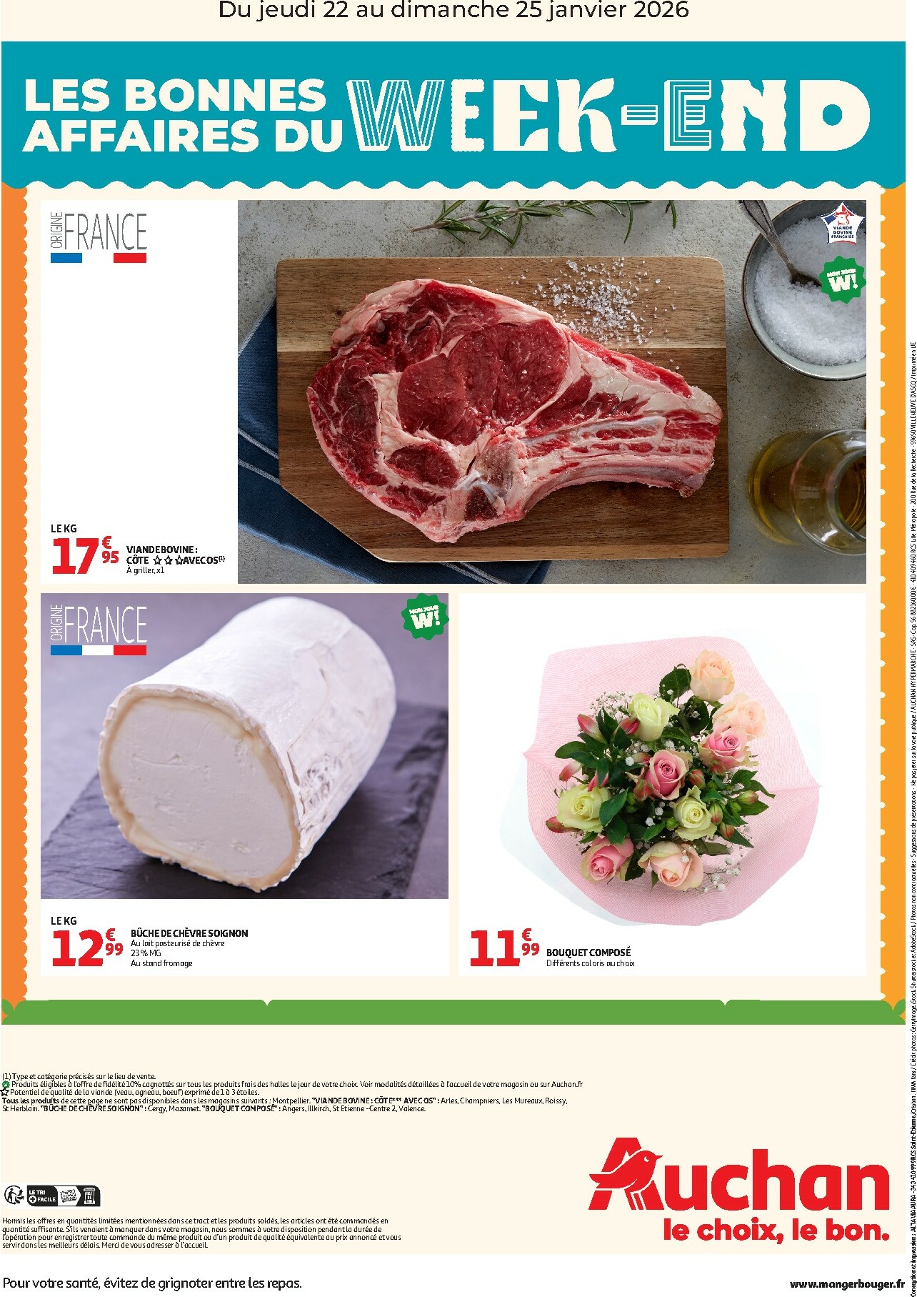 auchan - De Auchan - Les bons plans du week-end dans votre hyper ! folder geldig vanaf 22/01 t/m 25/01 - page: 2