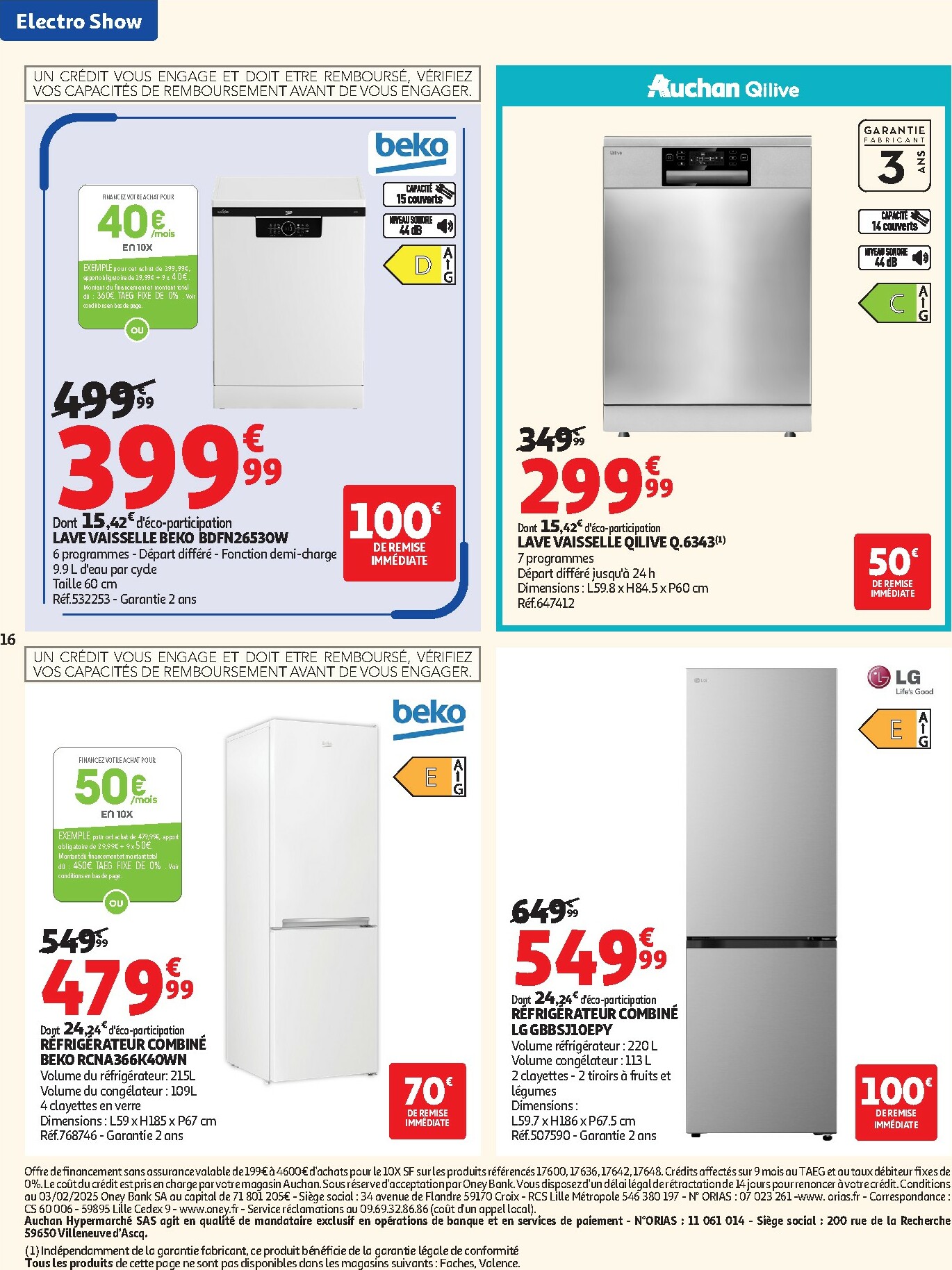auchan - De Auchan - ElectroShow hypermarchés folder geldig vanaf 03/02/2026 t/m 15/02/2026 - page: 16