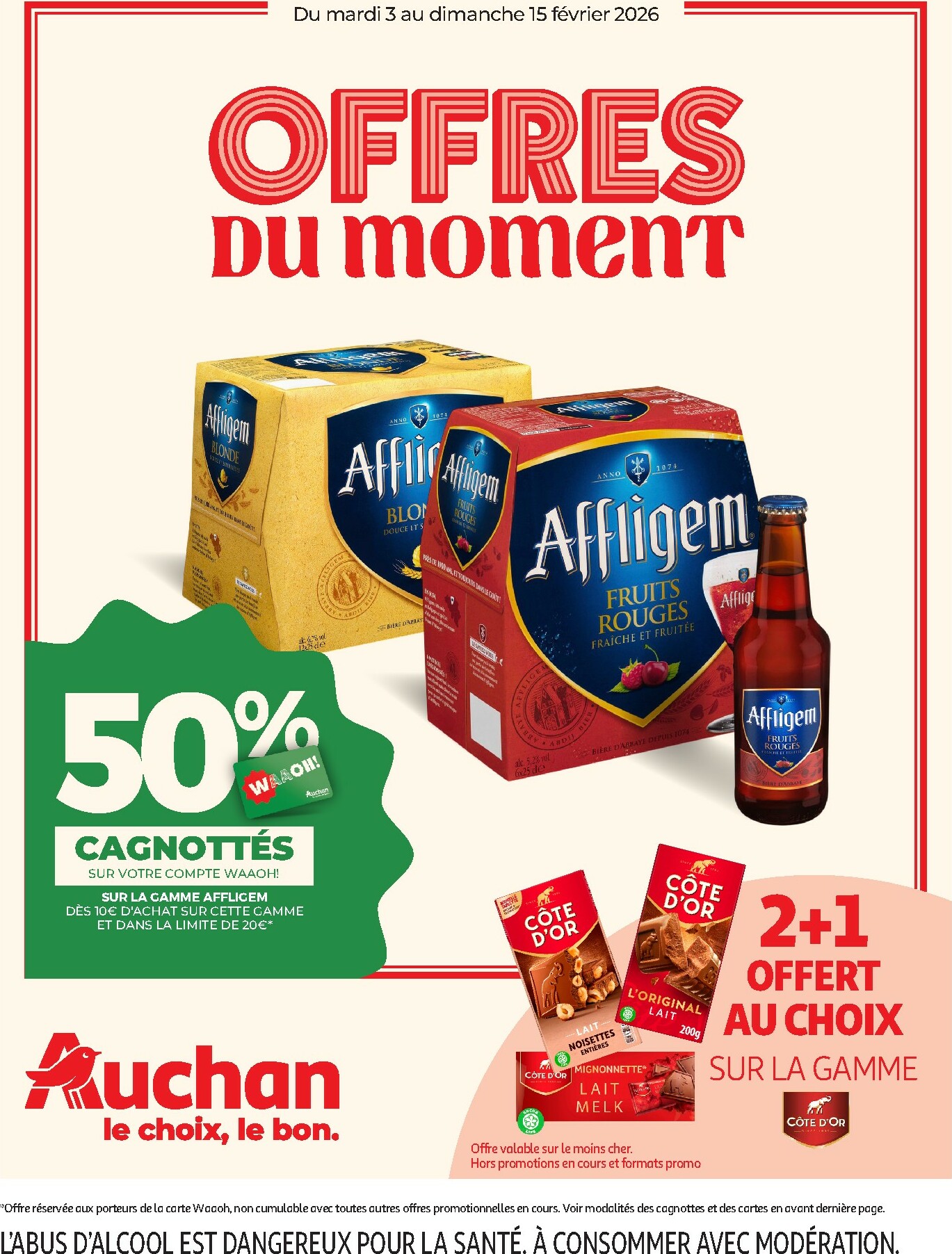 auchan - De Auchan - Offres du moment hypers folder geldig vanaf 03/02/2026 t/m 15/02/2026